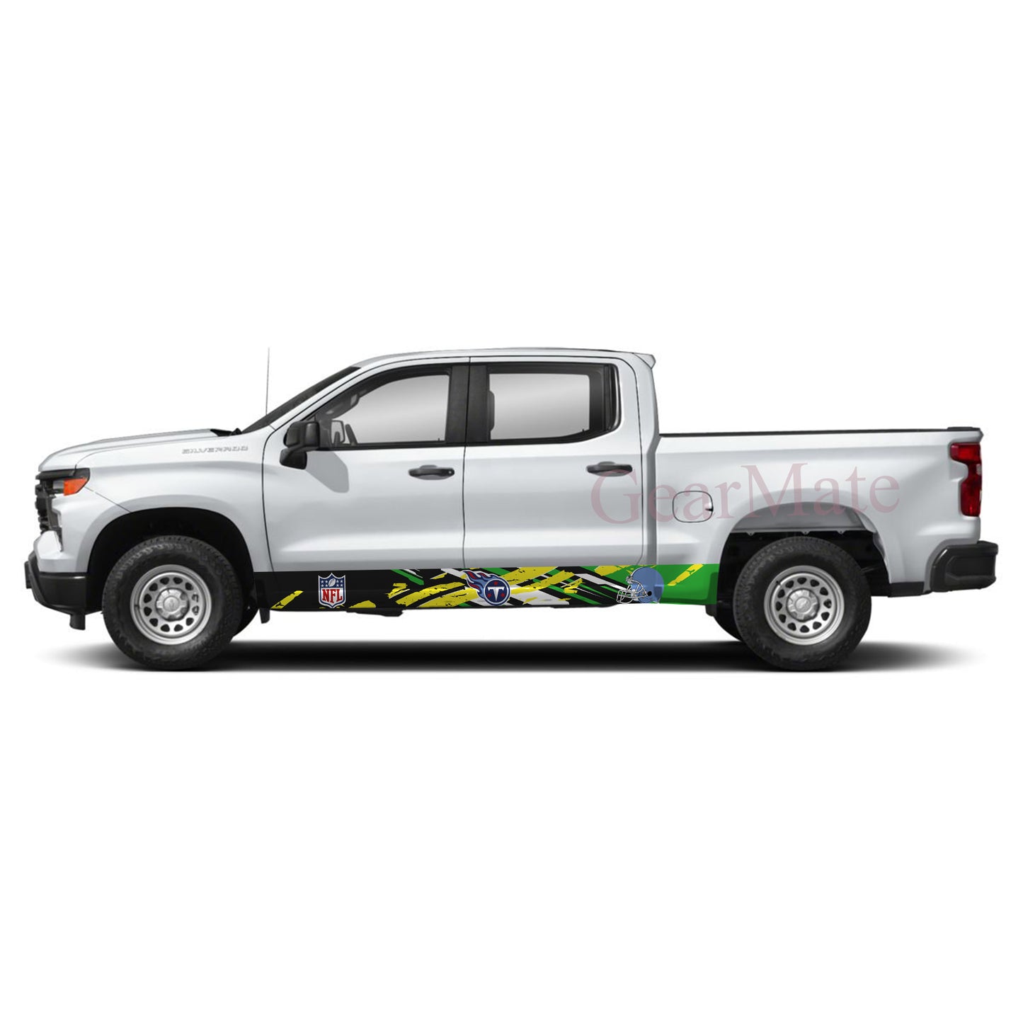 NFL Tennessee Titans Rocker Panel Graphic Decal Kit (Left & Right Sides) - High Quality Vinyl for Trucks & SUVs