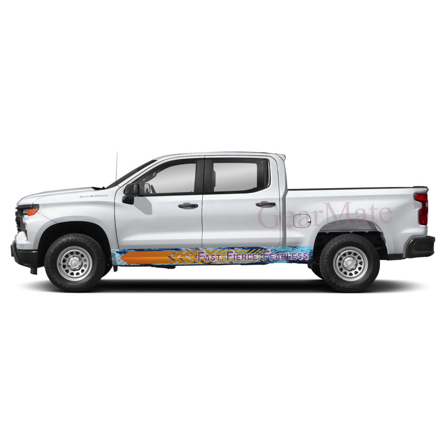 Fast Fierce Fearless Rocker Panel Graphic Decal Kit (Left & Right Sides) - High Quality Vinyl for Trucks & SUVs