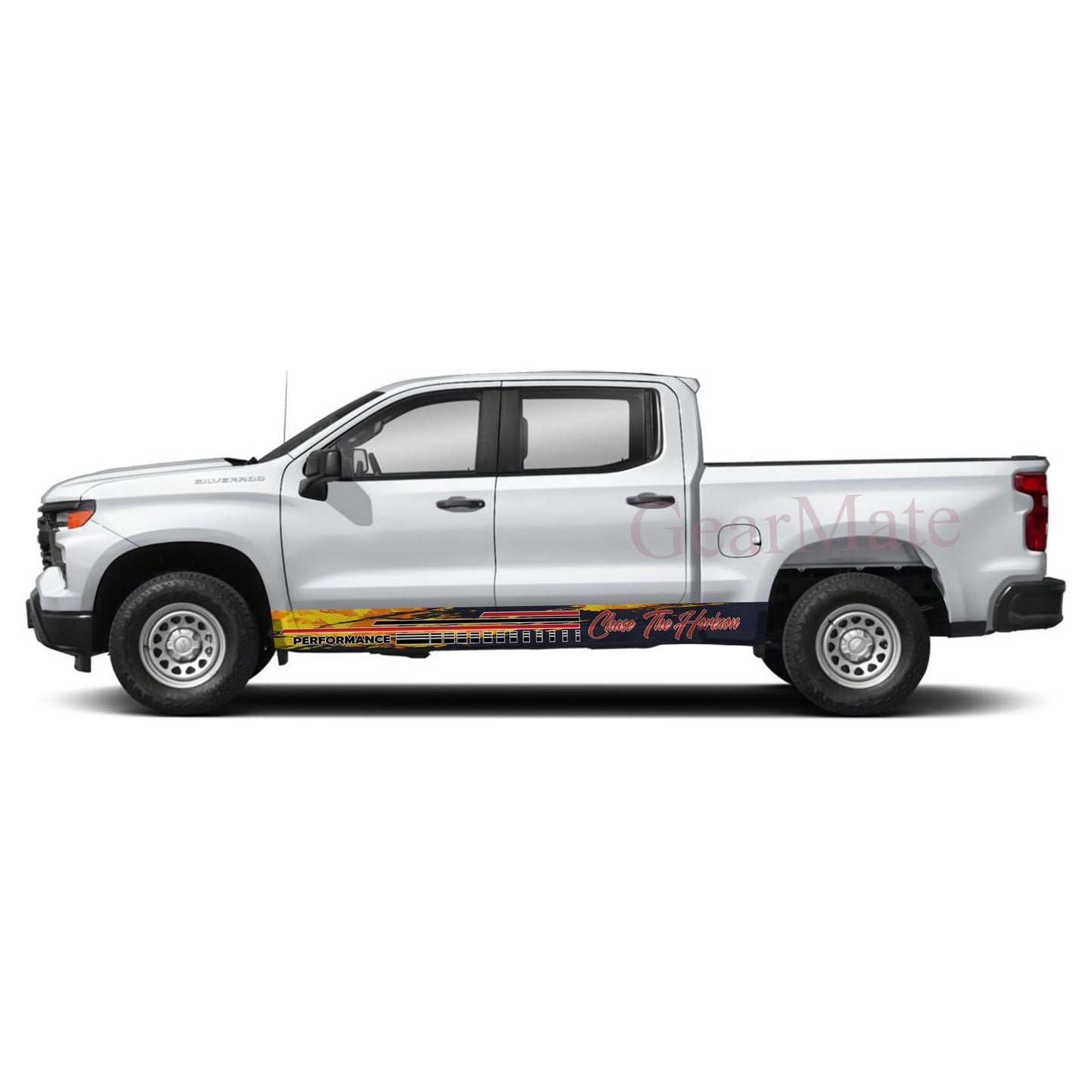 Chase The Horizon Rocker Panel Graphic Decal Kit (Left & Right Sides) - High Quality Vinyl for Trucks & SUVs