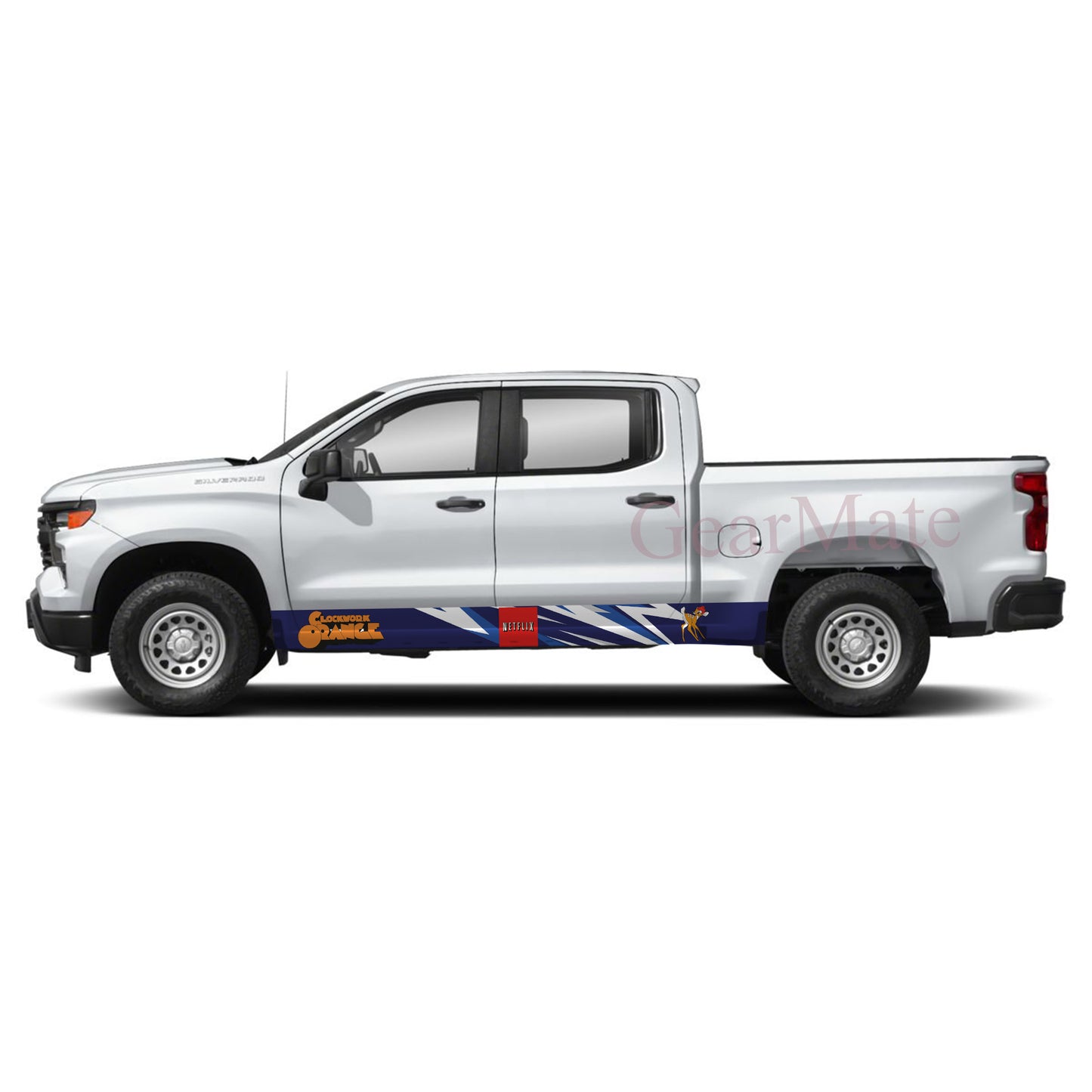High Octane Netflix Rocker Panel Graphic Decal Kit (Left & Right Sides) - High Quality Vinyl for Trucks & SUVs