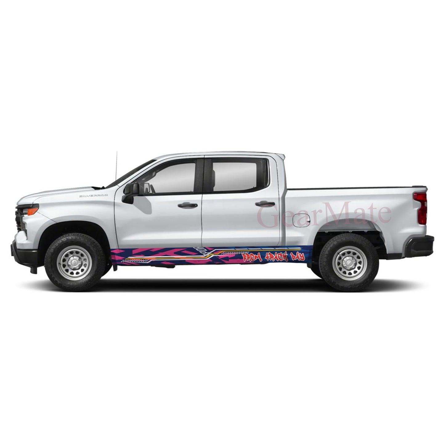 From Track Day Rocker Panel Graphic Decal Kit (Left & Right Sides) - High Quality Vinyl for Trucks & SUVs