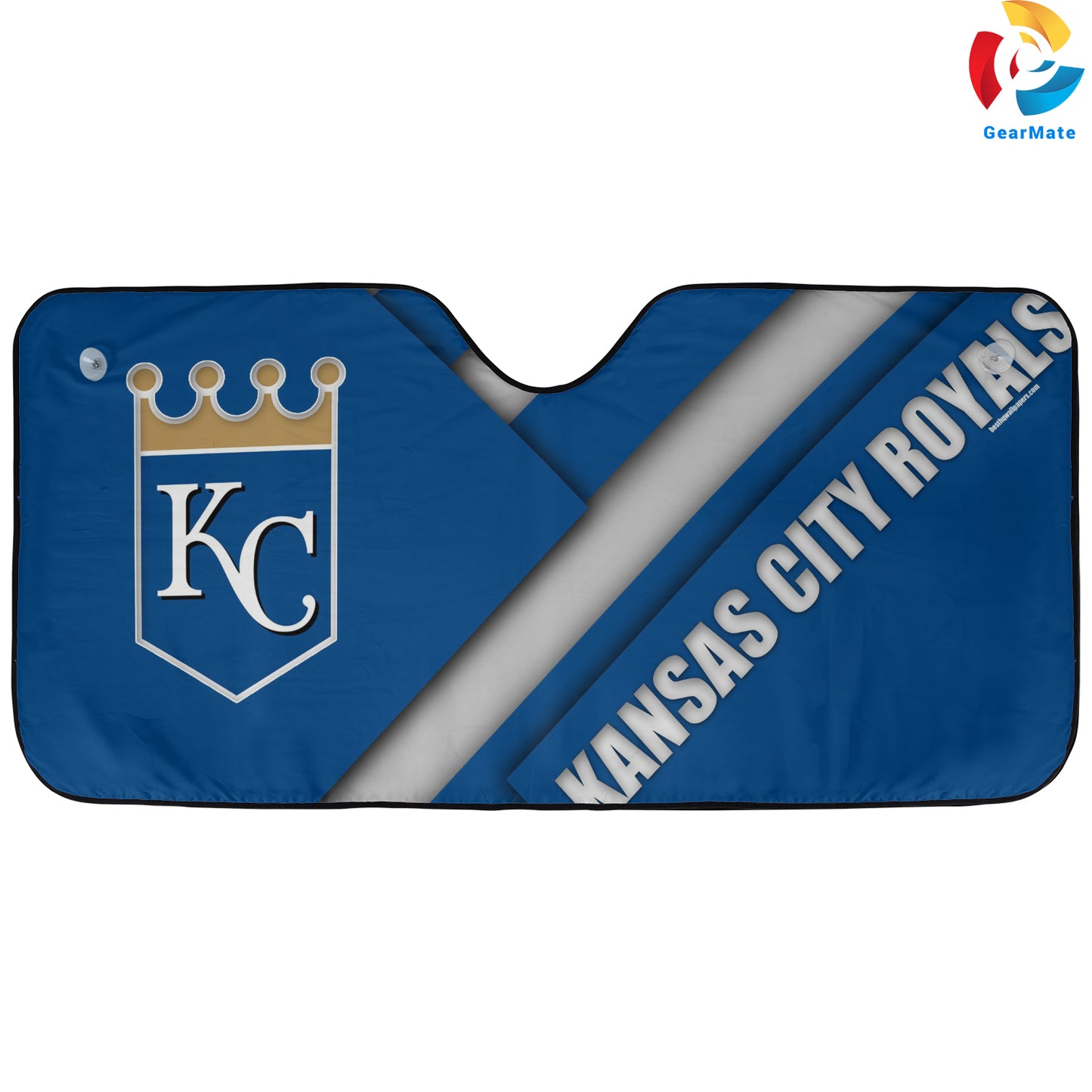 Kansas City Royals MLB Baseball Team Pride Reflective Car Sunshade – Premium Heat & UV Protection, Universal Fit