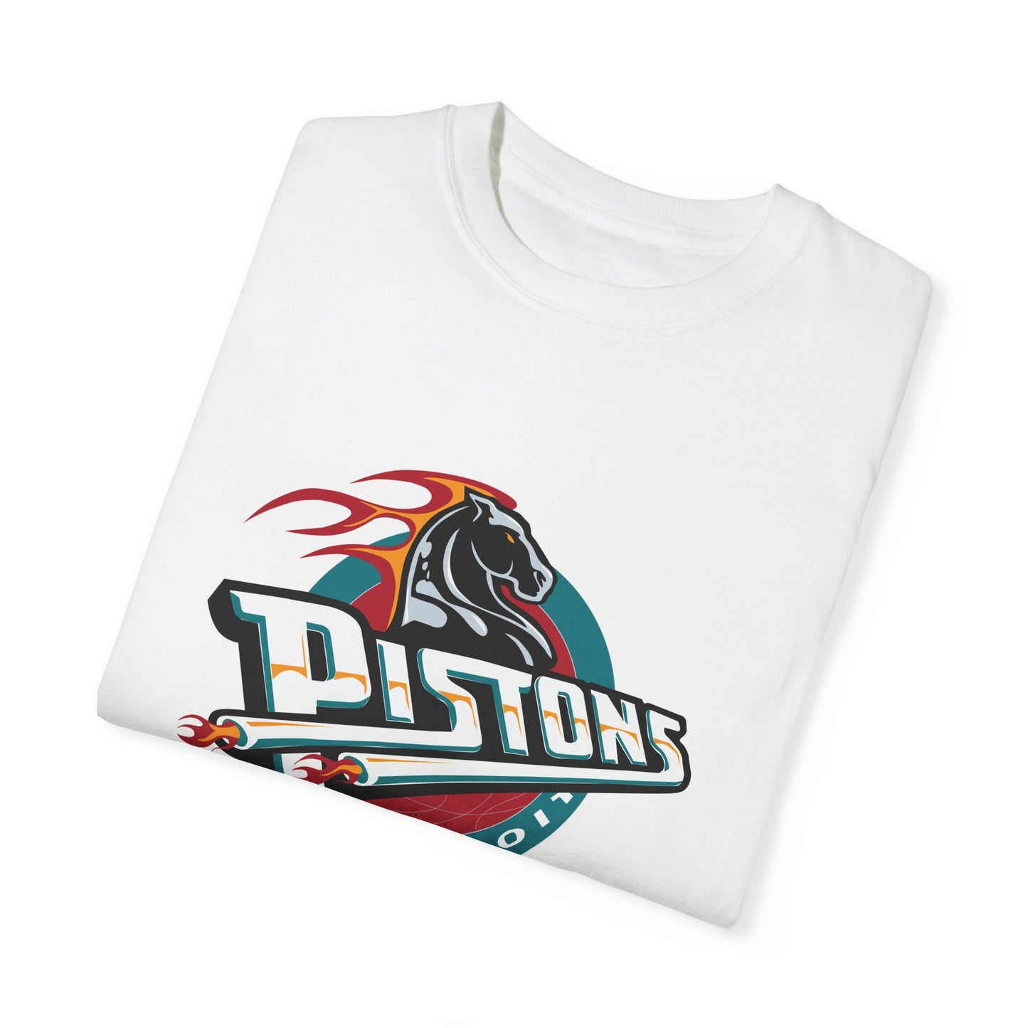 Detroit Pistons Basketball Life Garment-Dyed T-Shirt – Premium Cotton Tee for Customization