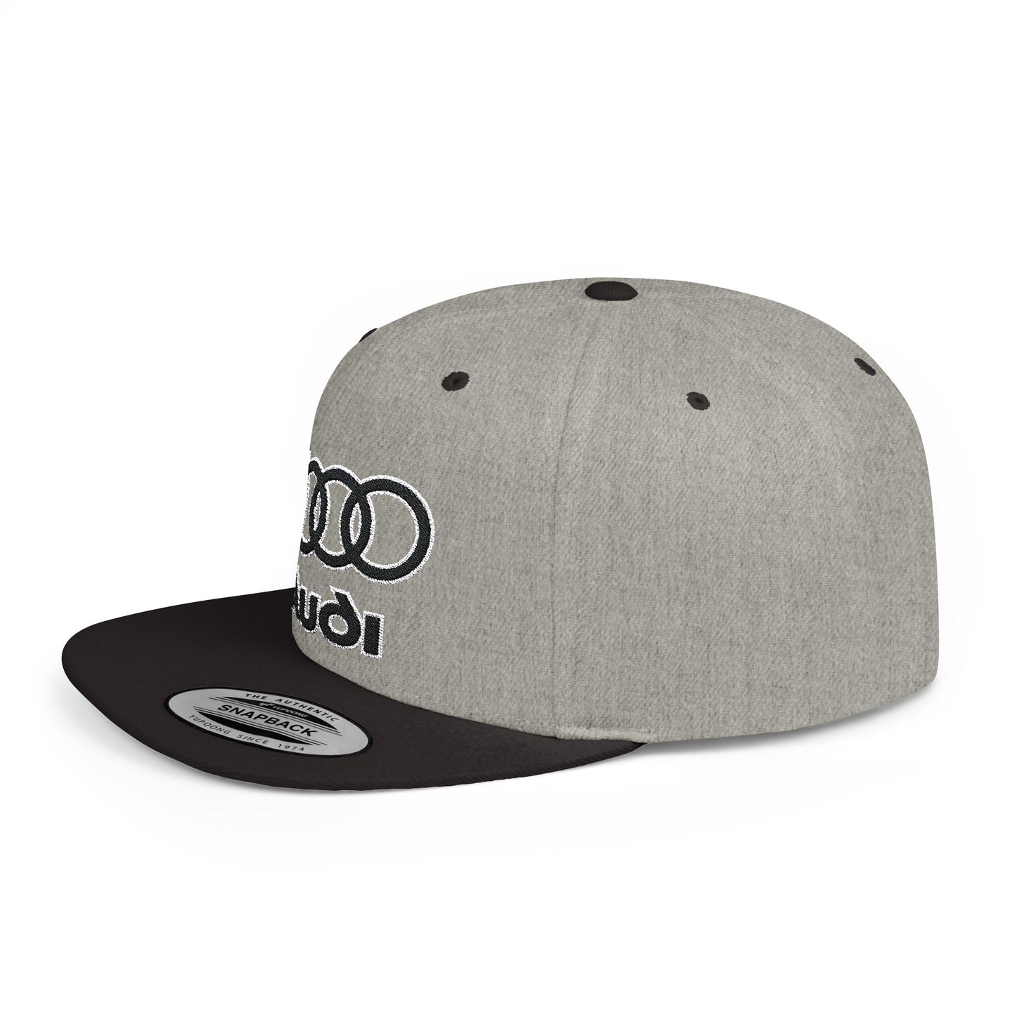 Audi Flat Bill Snapback – Lightweight, Custom Fit, Premium Quality