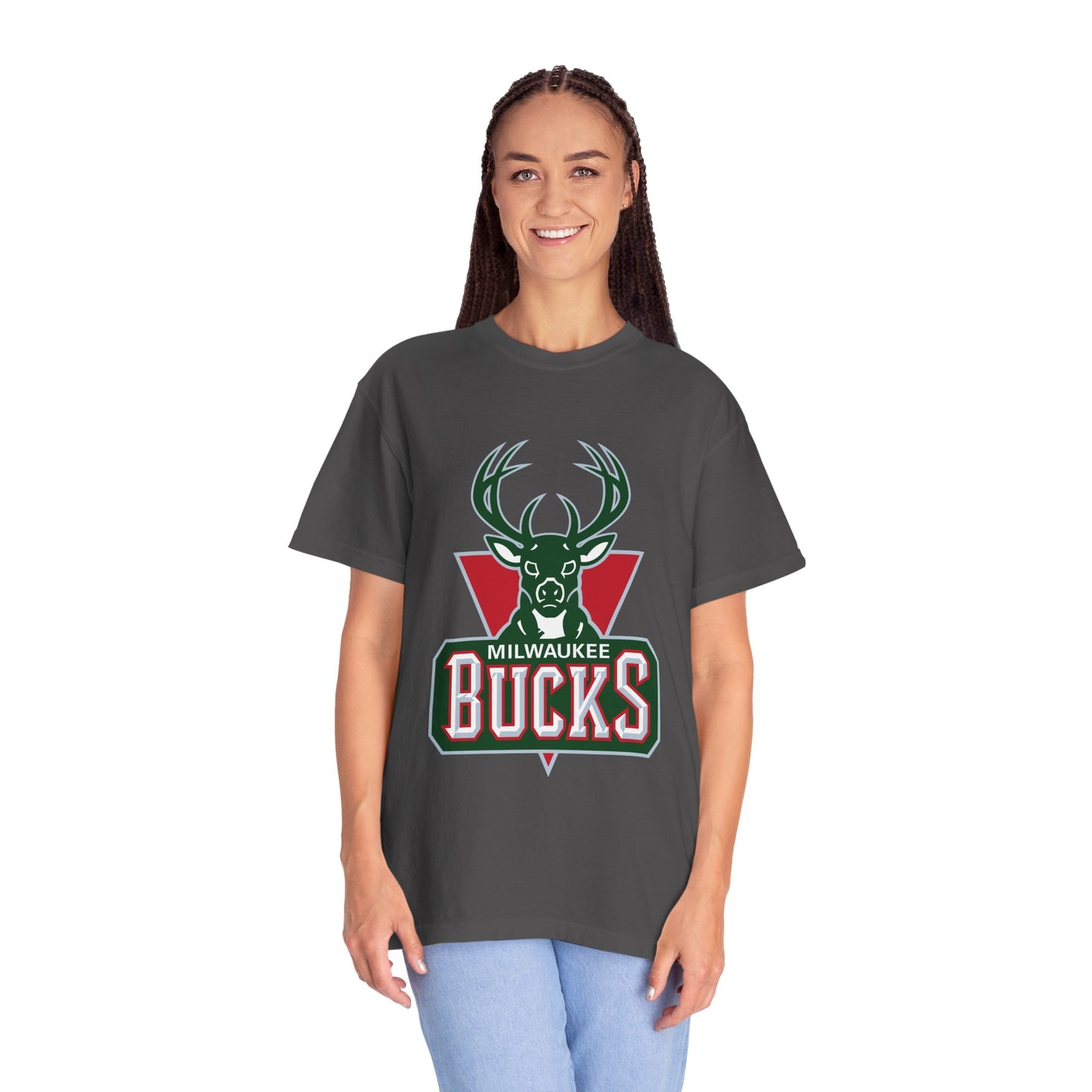 Milwaukee Bucks Strong Garment-Dyed T-Shirt – Premium Cotton Tee for Customization