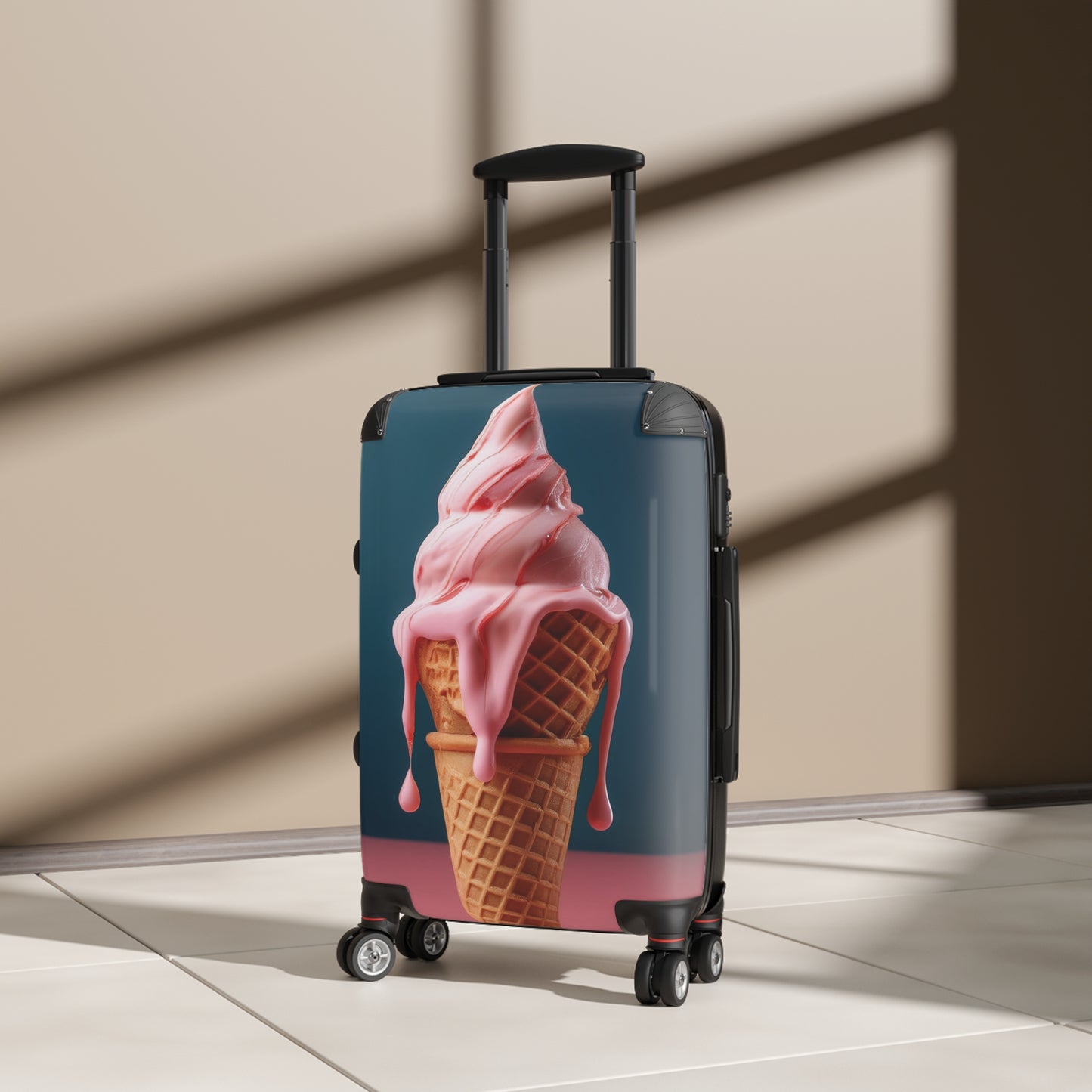 Nature Summer Pink Ice Cream Carry-On Suitcase - Stylish Luggage for Travelers