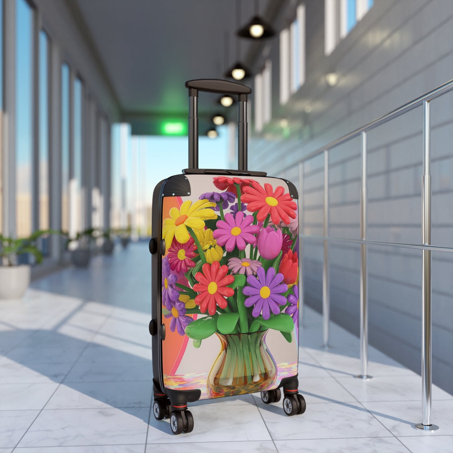 Nature Flowers Floral Set Art Carry-On Suitcase - Stylish Luggage for Travelers