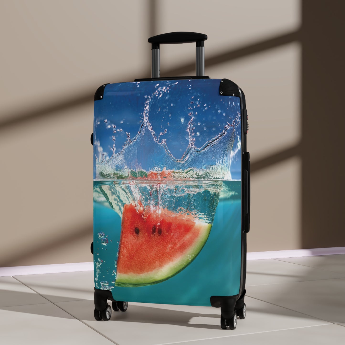 Nature Summer Watermelon Splahing Carry-On Suitcase - Stylish Luggage for Travelers