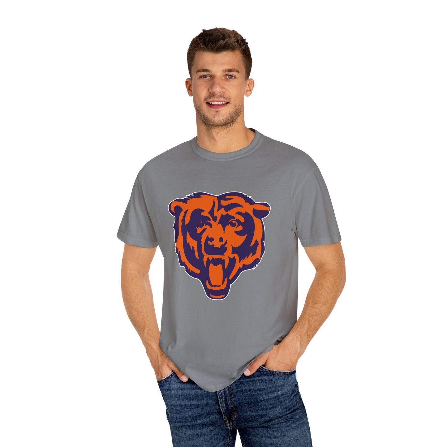 Chicago Bears Gear Garment-Dyed T-Shirt – Premium Cotton Tee for Customization