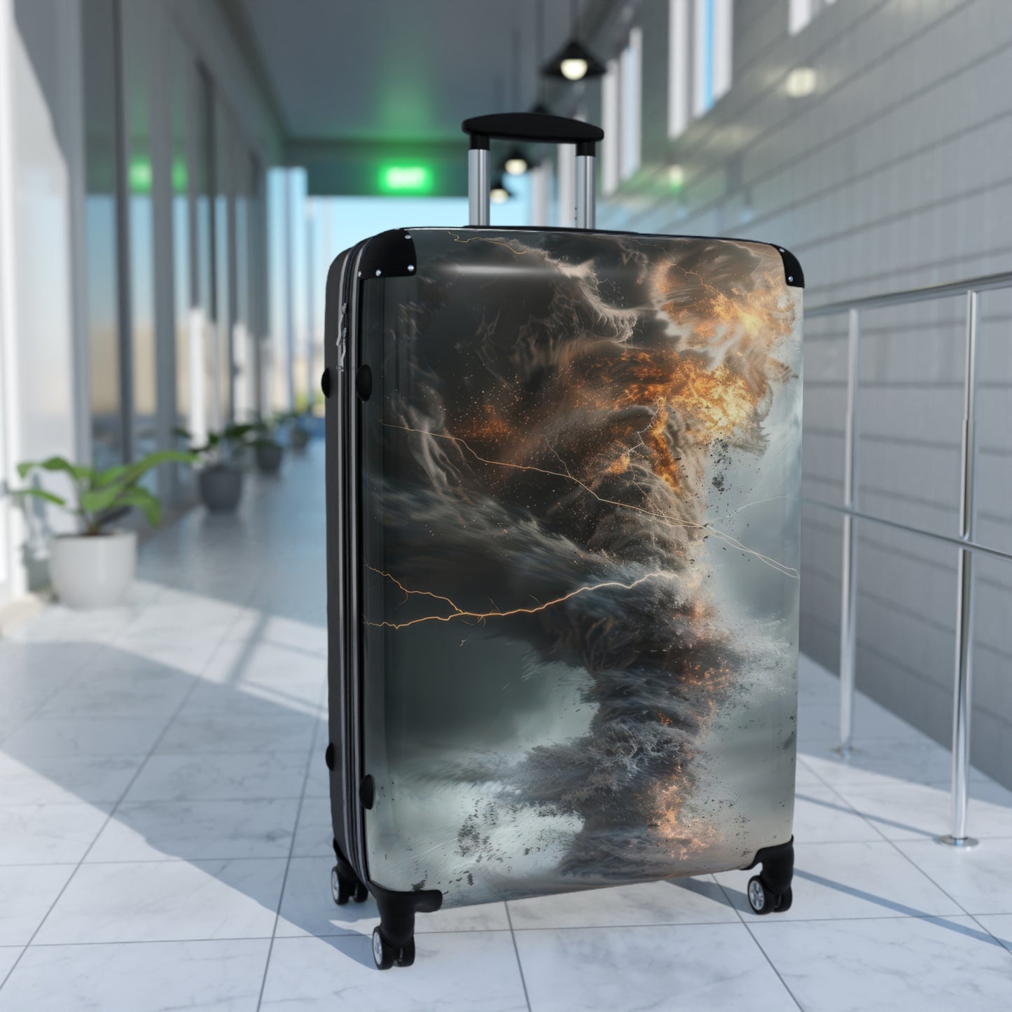 Nature Tornado Dramatic Swirling Art Carry-On Suitcase - Stylish Luggage for Travelers