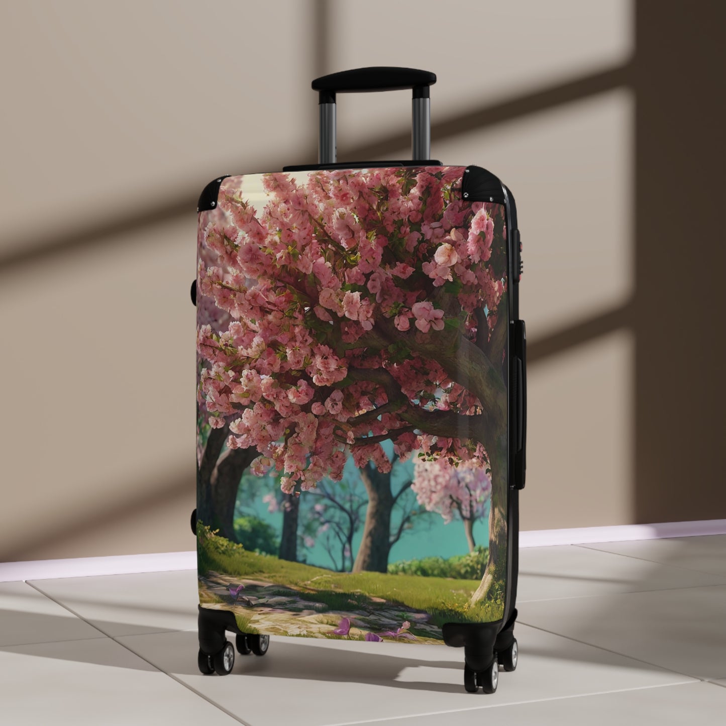 Nature Flowers Floral Background Art Carry-On Suitcase - Stylish Luggage for Travelers