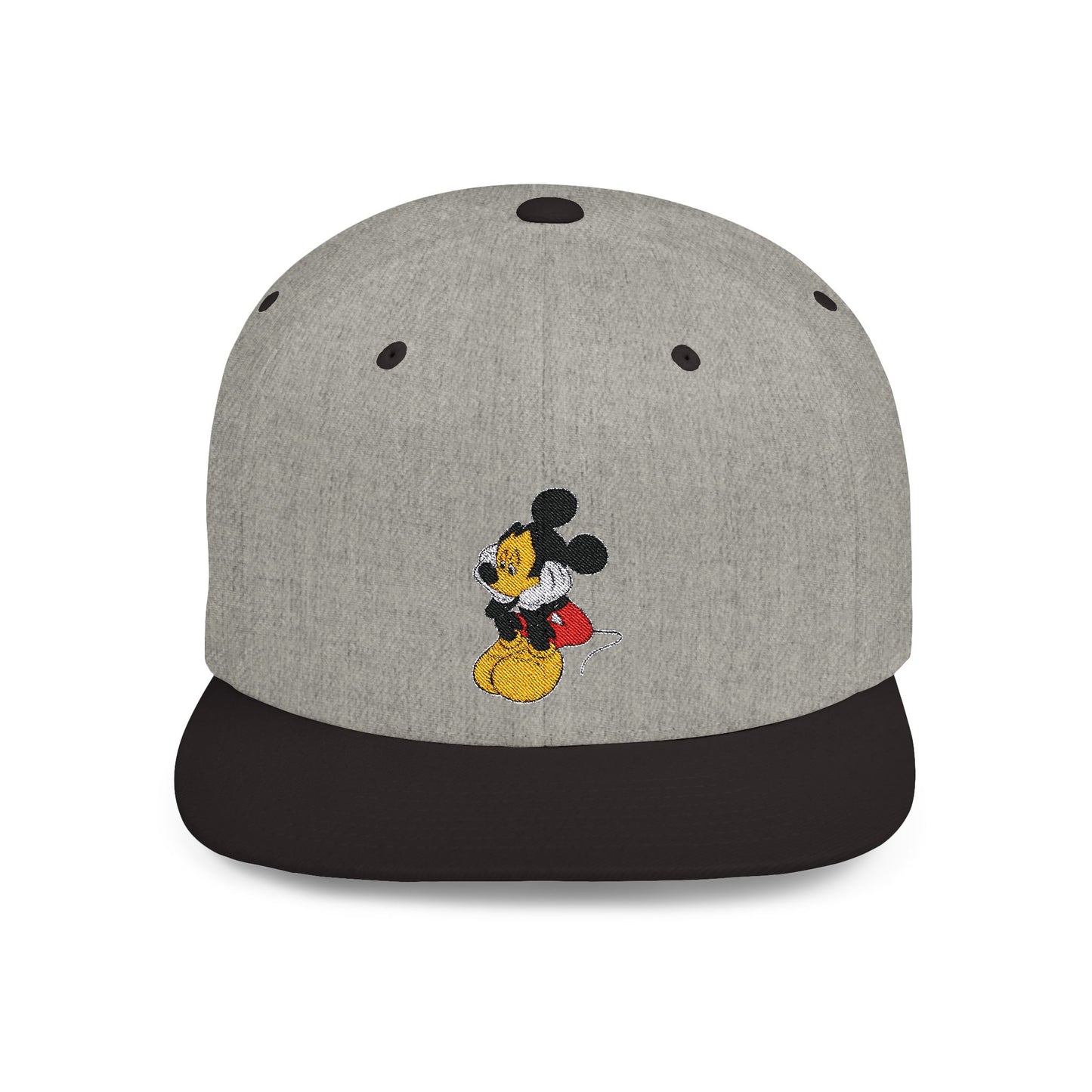 Mickey Mouse Sad Disney Flat Bill Snapback – Lightweight, Custom Fit, Premium Quality