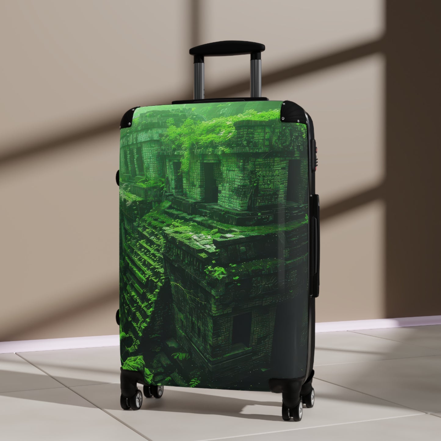 Nature Ancient Green Carry-On Suitcase - Stylish Luggage for Travelers