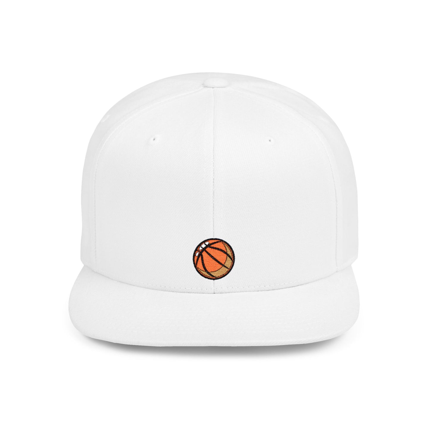 Icons Embroidered Basket Ball Flat Bill Snapback – Lightweight, Custom Fit, Premium Quality