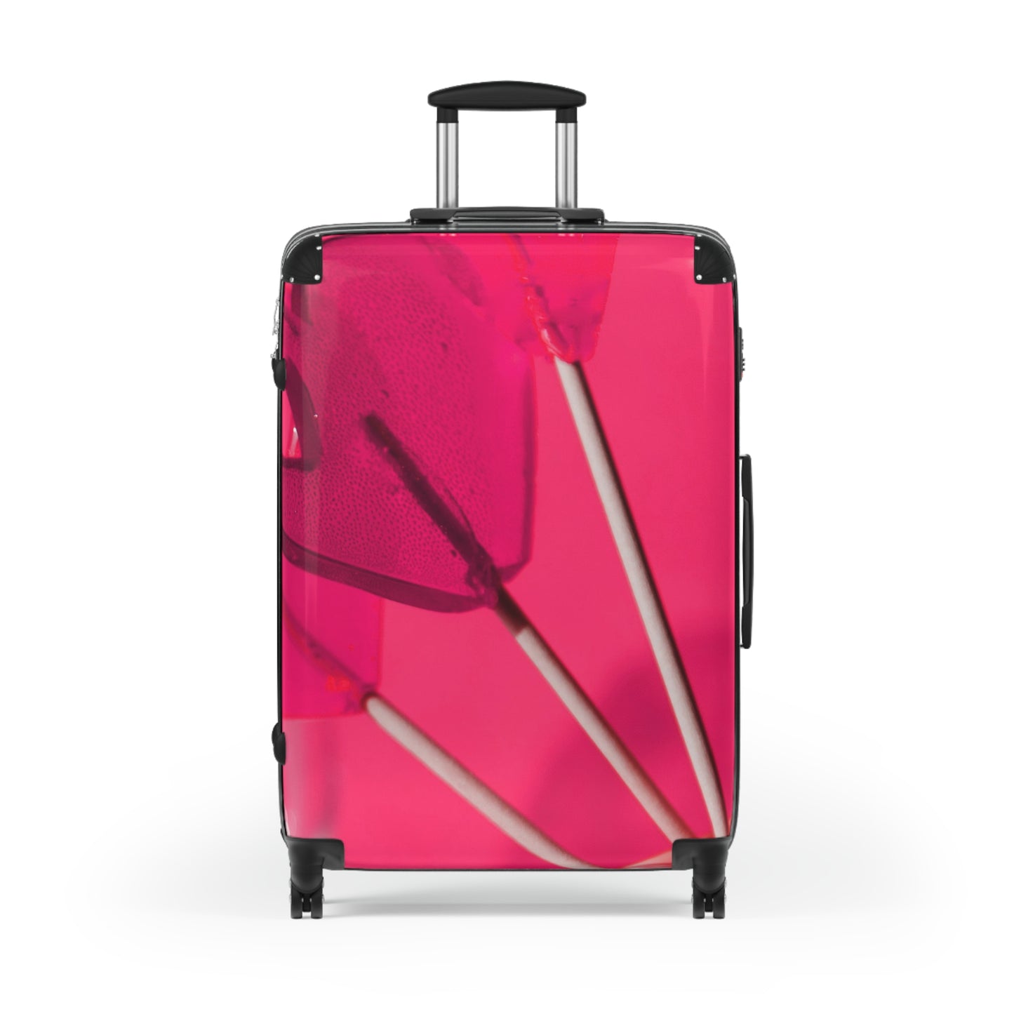 Love Pink Heart Art Carry-On Suitcase - Stylish Luggage for Travelers