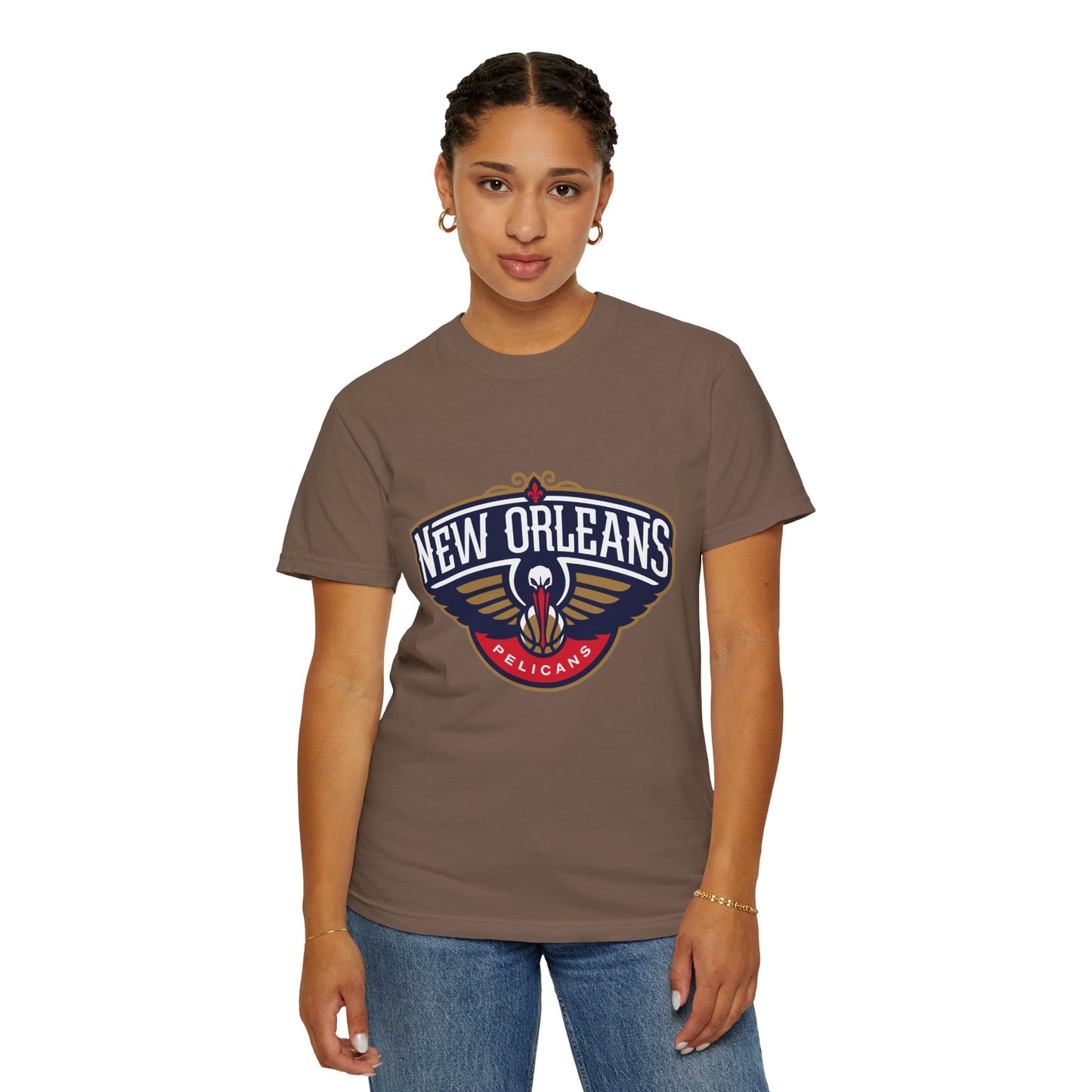 New Orleans Pelicans Garment-Dyed T-Shirt – Premium Cotton Tee for Customization
