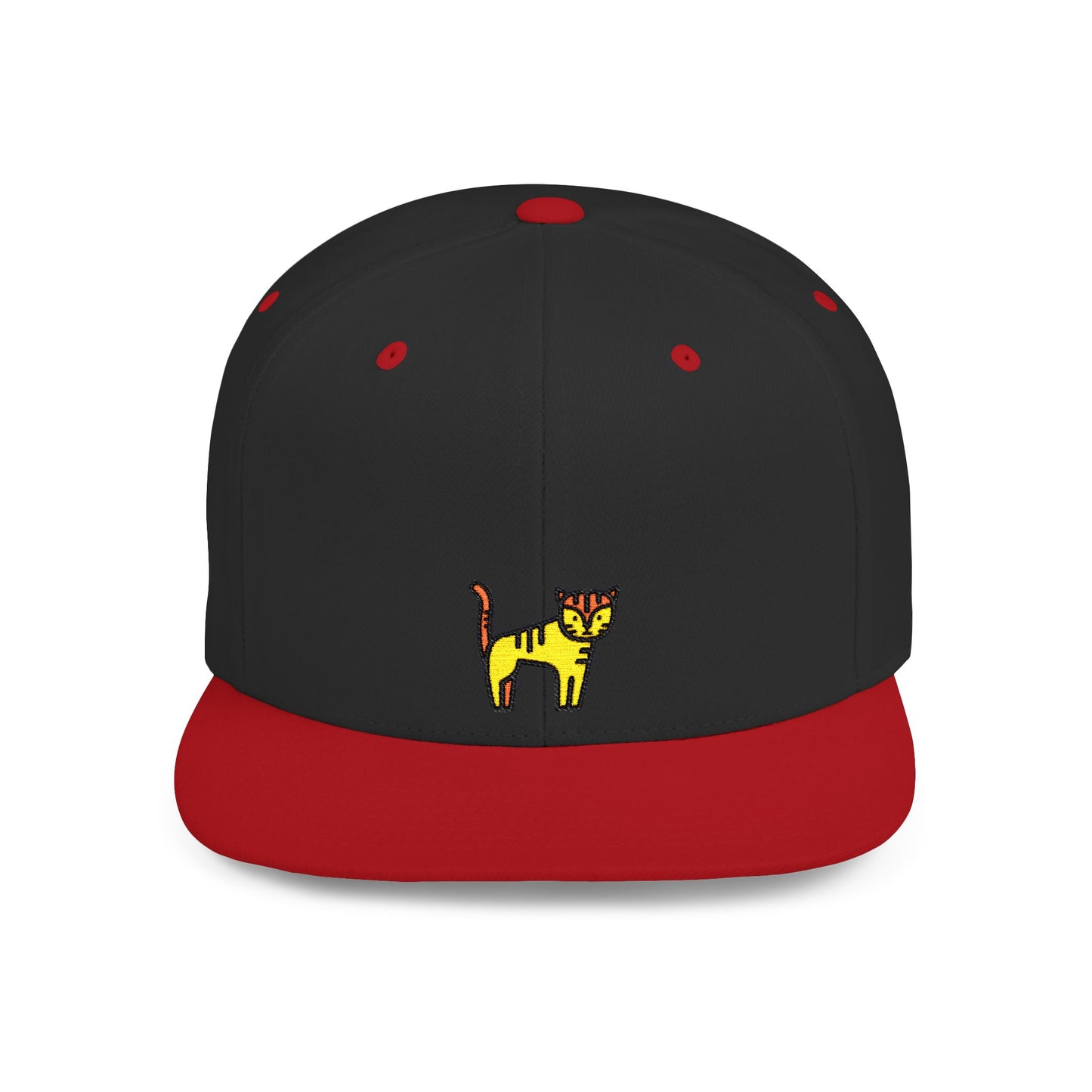 Icons Embroidered Tiger Flat Bill Snapback – Lightweight, Custom Fit, Premium Quality