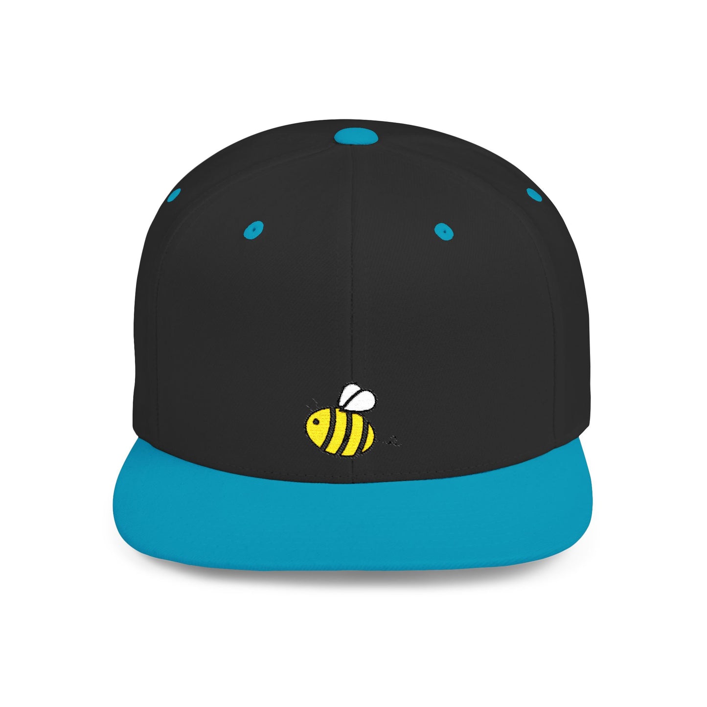 Icons Embroidered Bee Flat Bill Snapback – Lightweight, Custom Fit, Premium Quality
