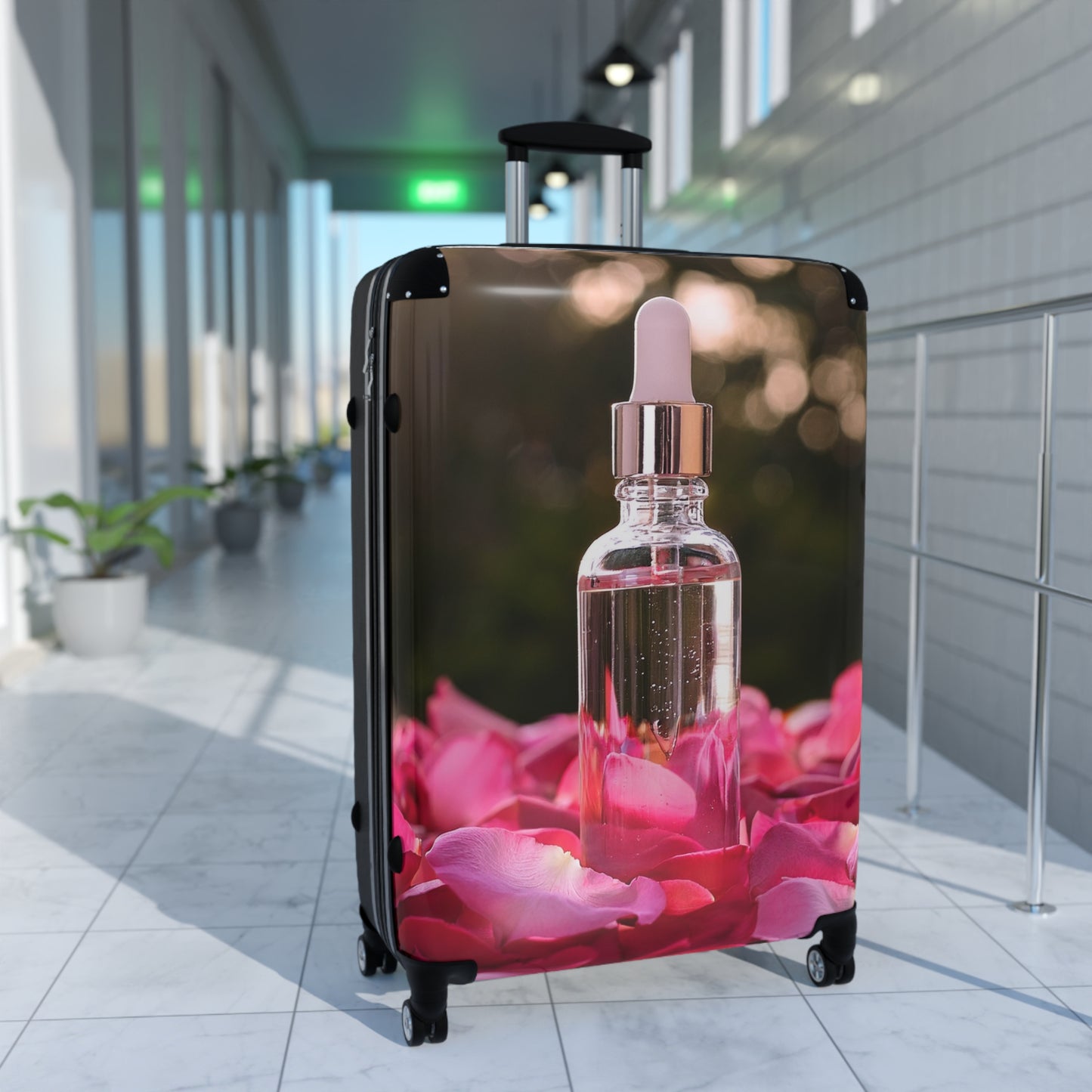 Nature Pink Rose Petals Art Carry-On Suitcase - Stylish Luggage for Travelers