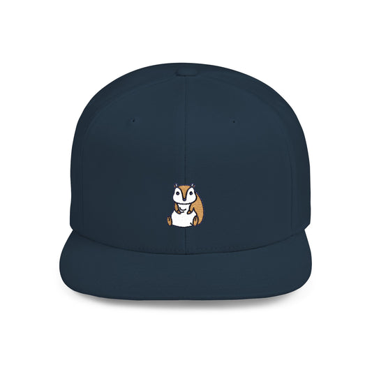 Icons Embroidered Hamster Flat Bill Snapback – Lightweight, Custom Fit, Premium Quality