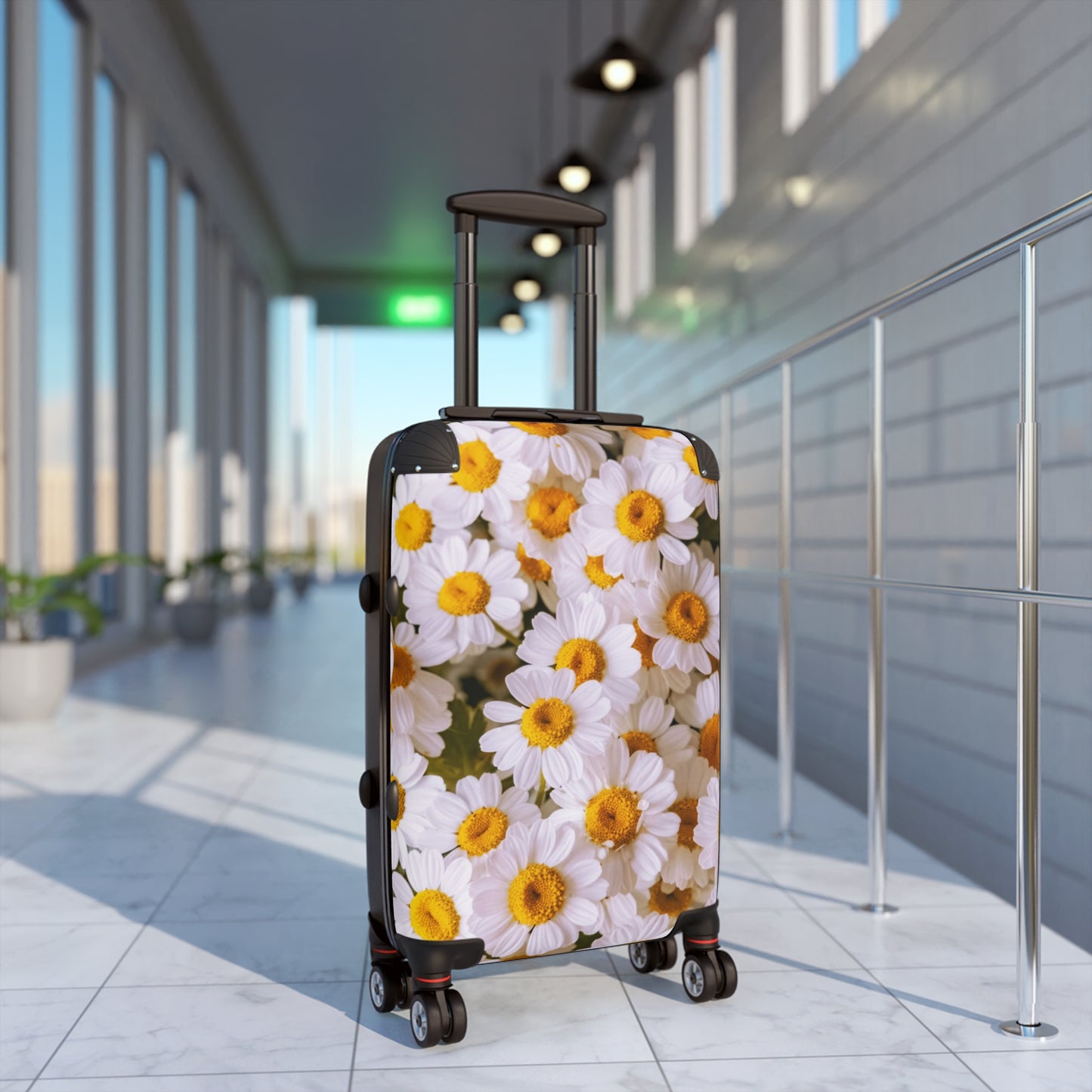 Nature Flowers Floral Chamomile Art Carry-On Suitcase - Stylish Luggage for Travelers