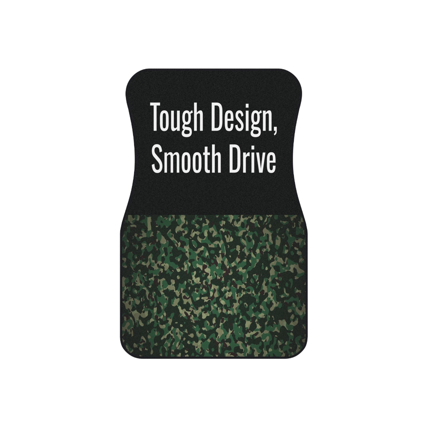 Army Tough Design Smooth Ride Car Floor Mats – 2-Piece Front Set, Durable & Stylish, Universal Fit