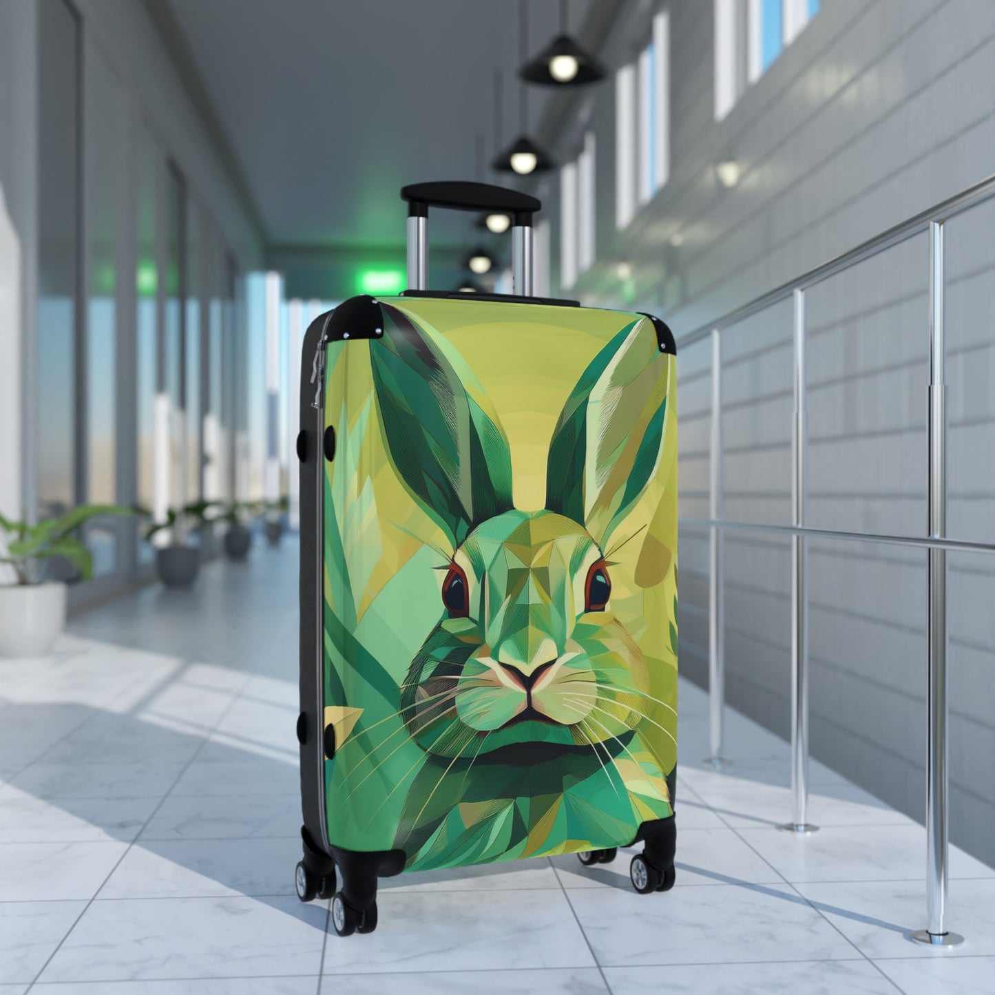 Nature Green Close Up Art Carry-On Suitcase - Stylish Luggage for Travelers
