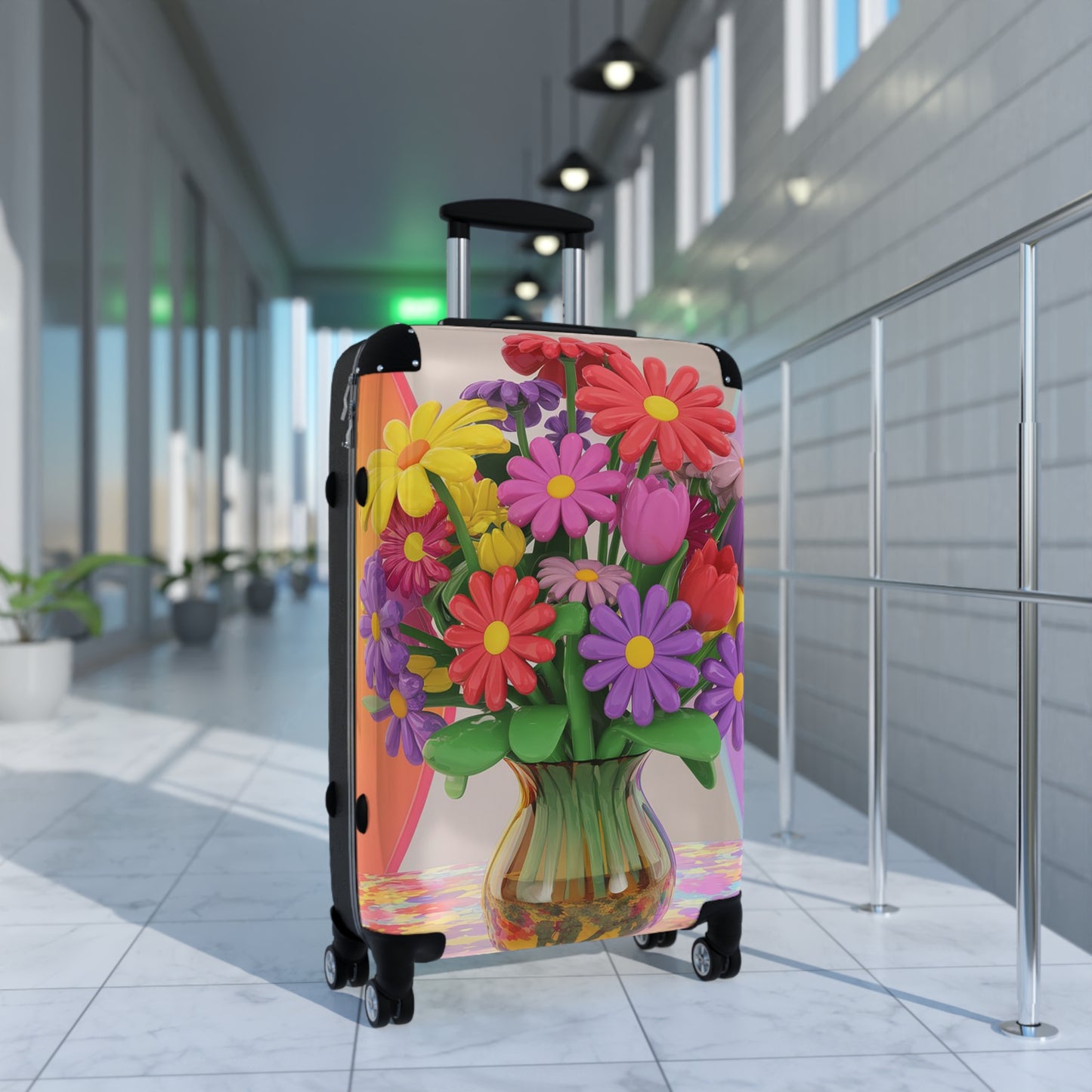 Nature Flowers Floral Set Art Carry-On Suitcase - Stylish Luggage for Travelers