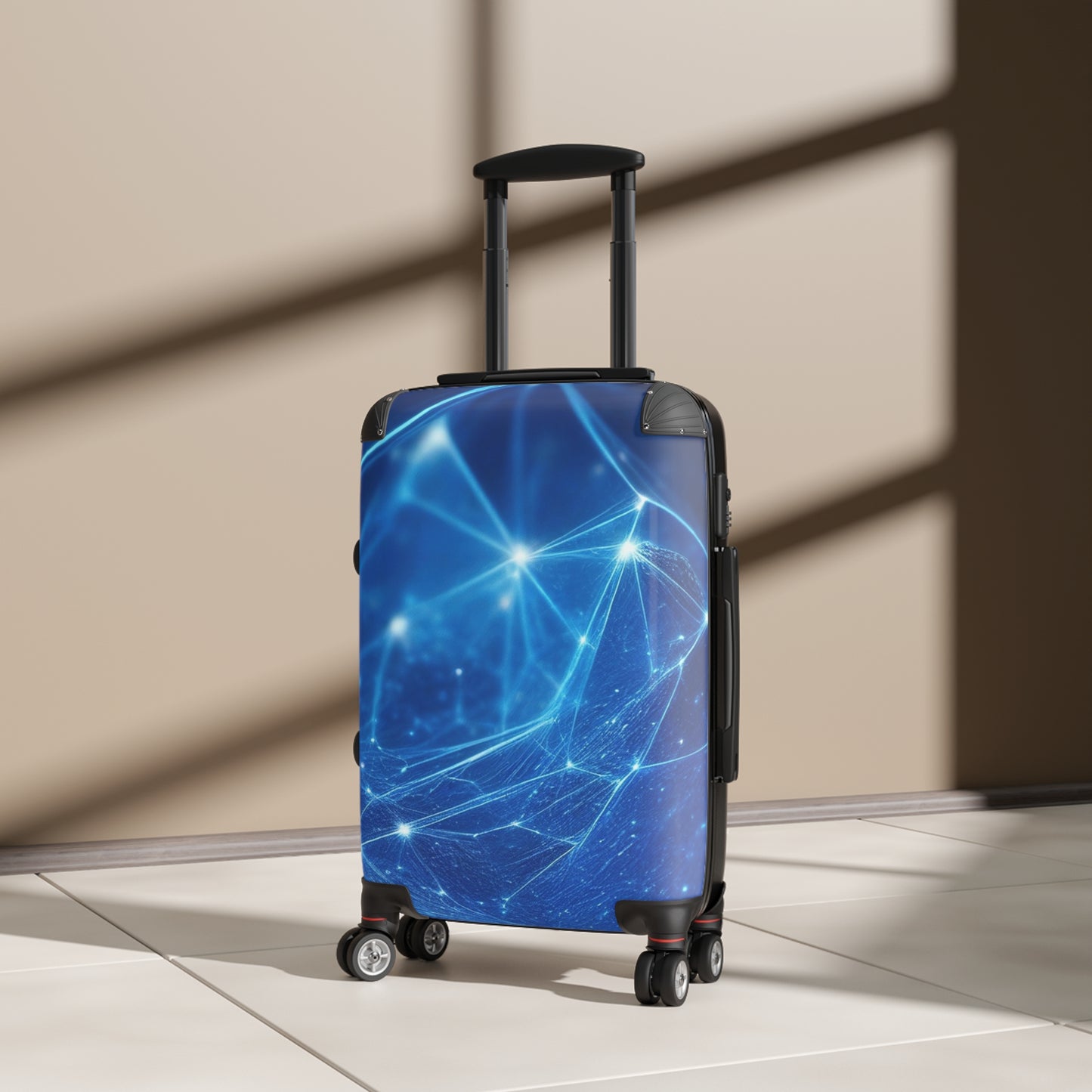 Abstract Connected Dots Art Carry-On Suitcase - Stylish Luggage for Travelers