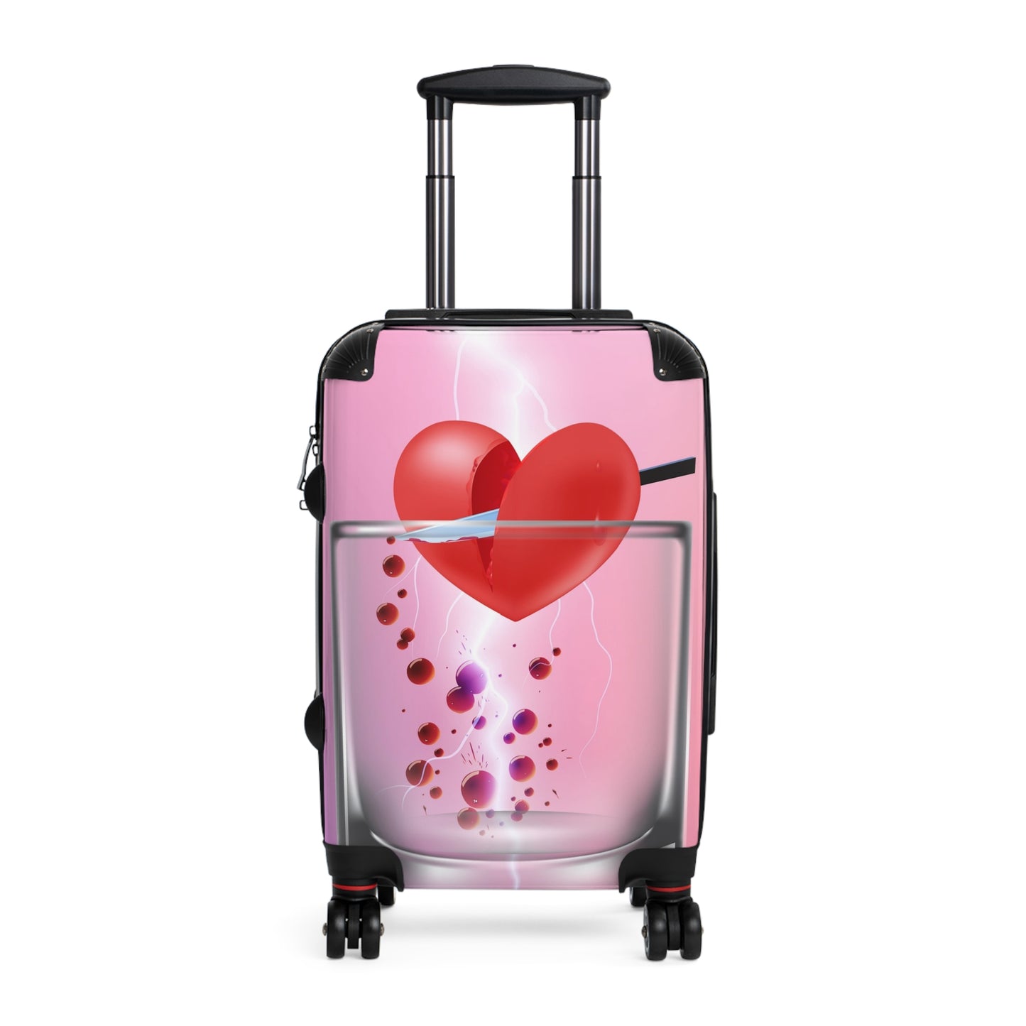 Love Broken Glass Heart Art Carry-On Suitcase - Stylish Luggage for Travelers