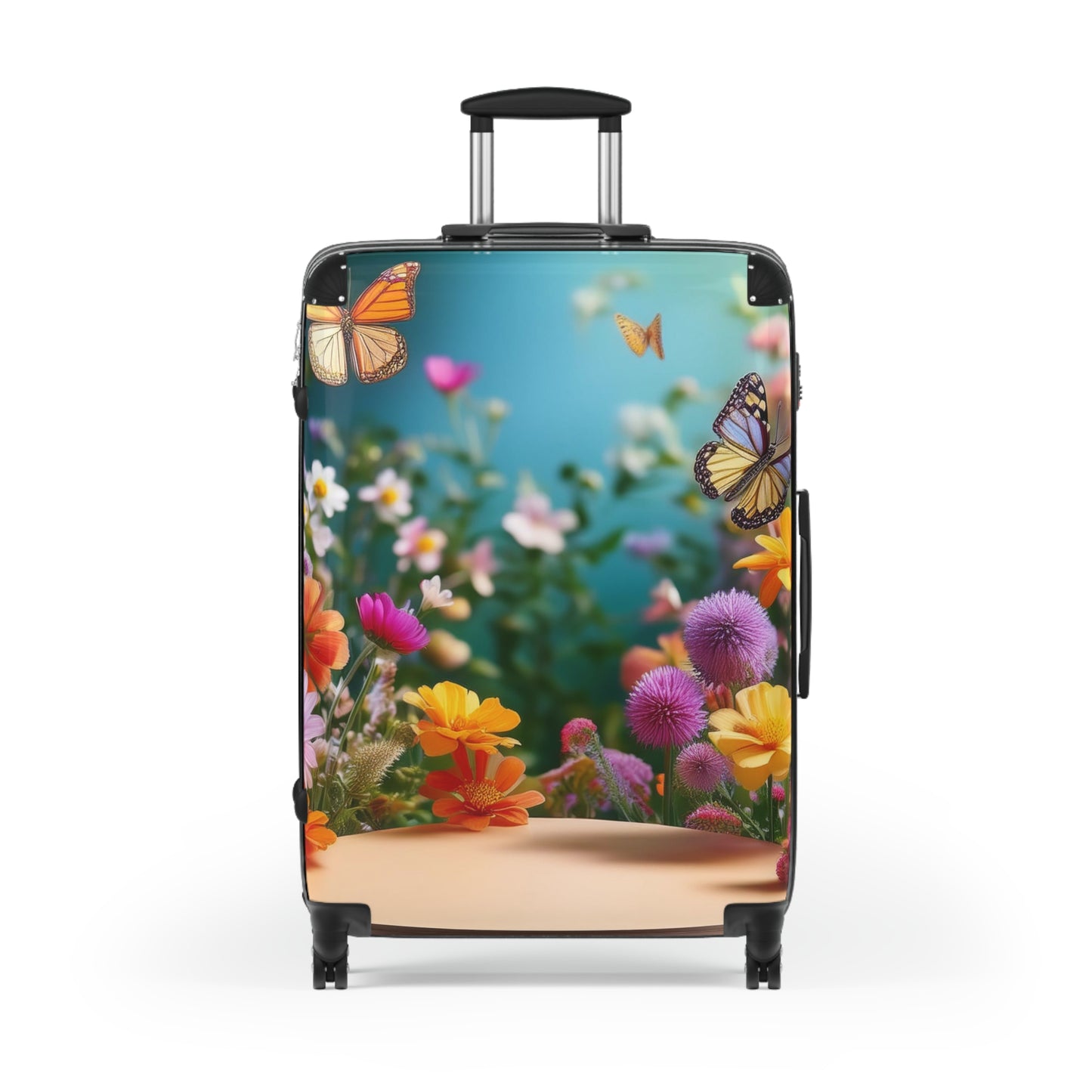 Nature Butterflies Floral Flowers Art Carry-On Suitcase - Stylish Luggage for Travelers