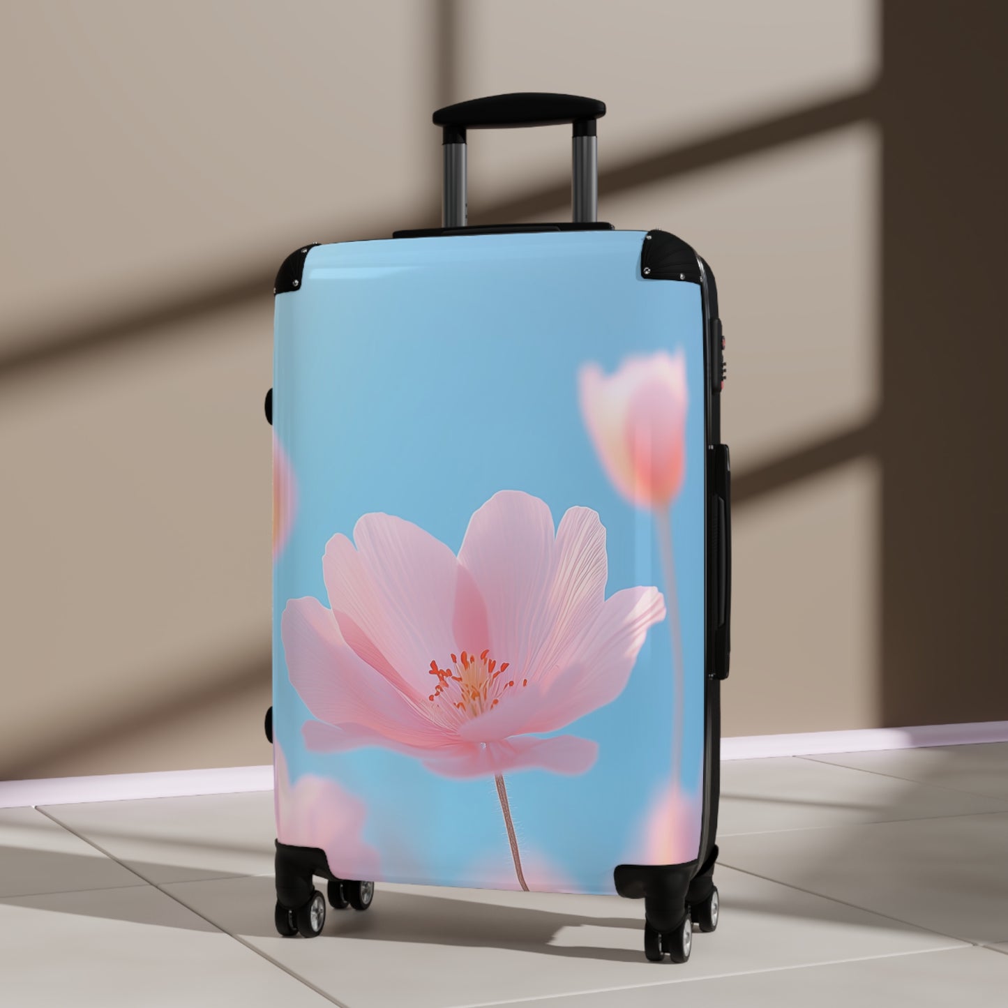 Nature Flowers Floral Spring Pink Art Carry-On Suitcase - Stylish Luggage for Travelers