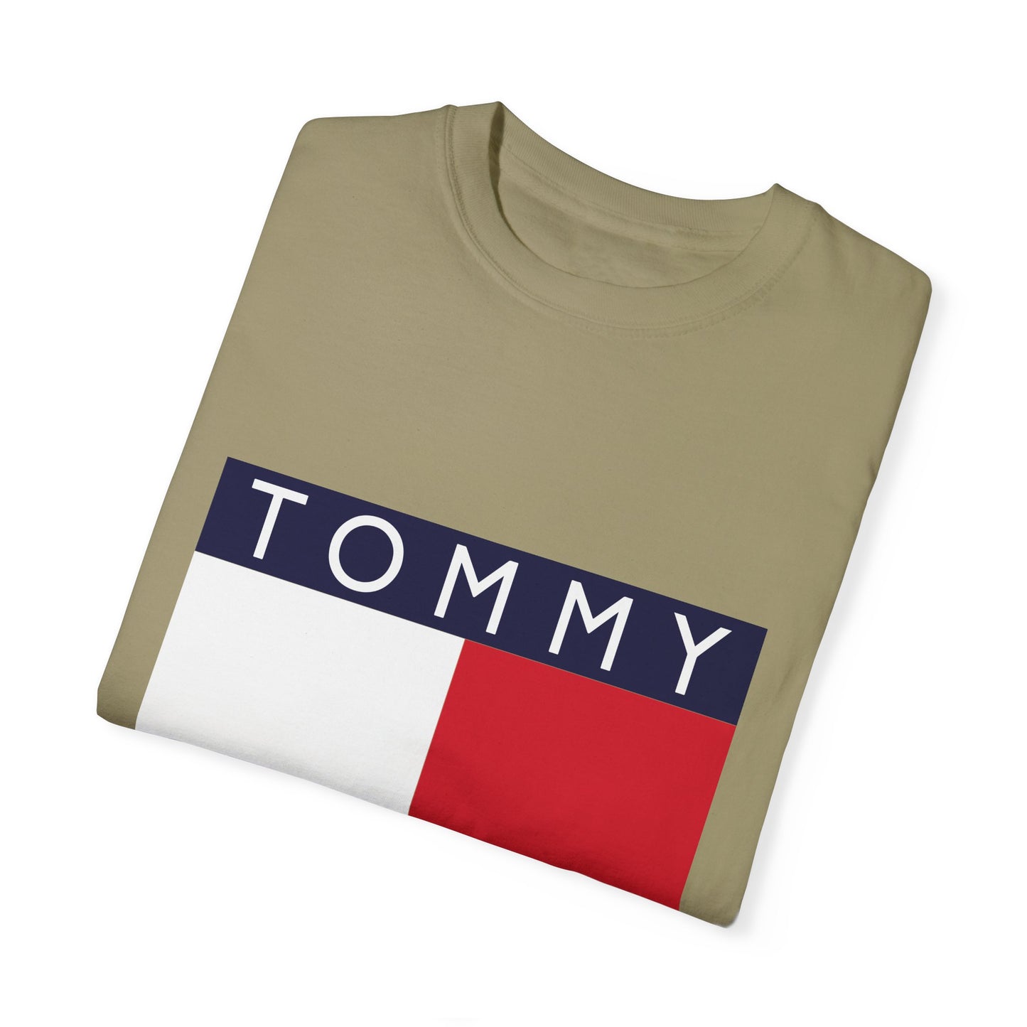 Tommy Hilfiger Garment-Dyed T-Shirt – Premium Cotton Tee for Customization