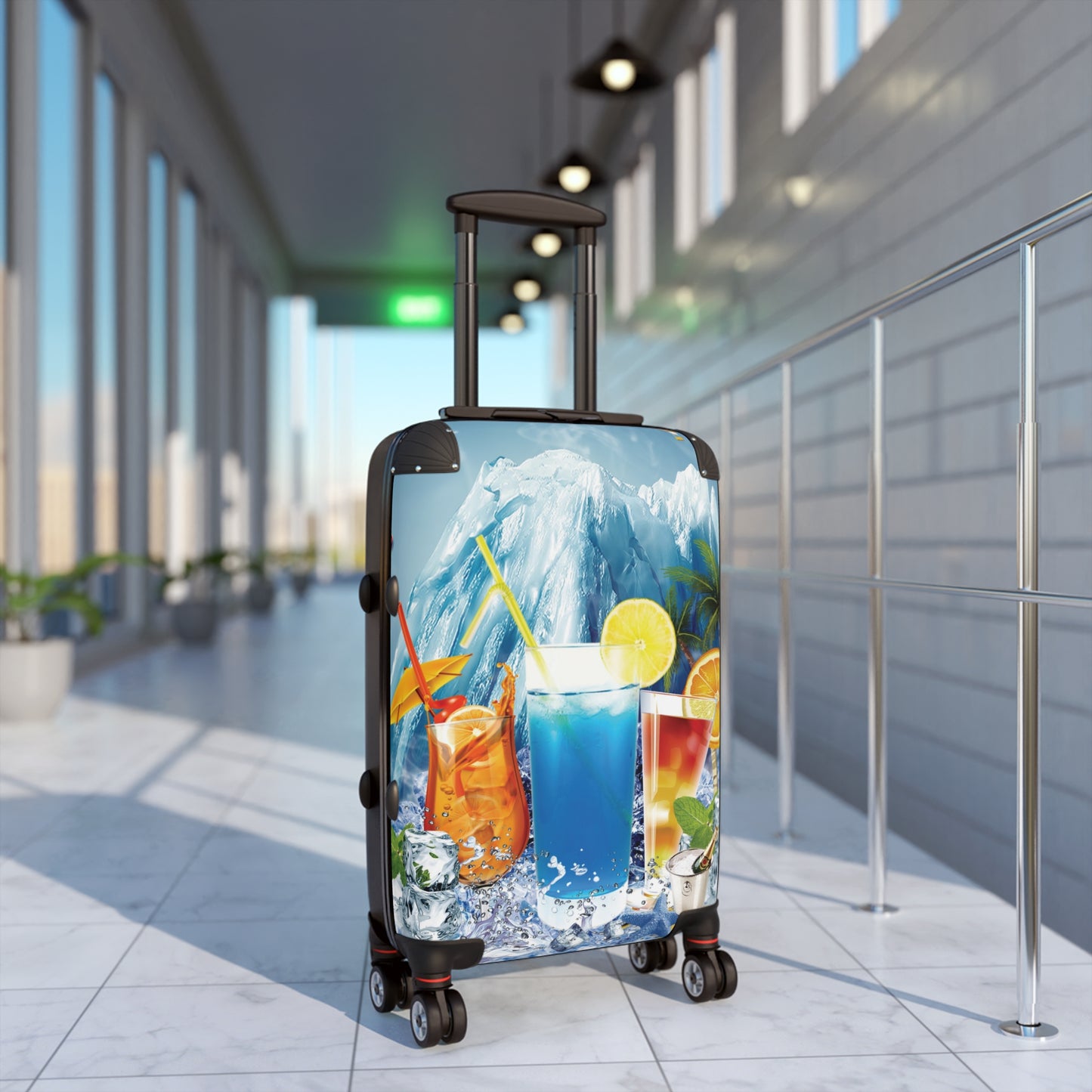 Nature Summer Cool Ice Art Carry-On Suitcase - Stylish Luggage for Travelers