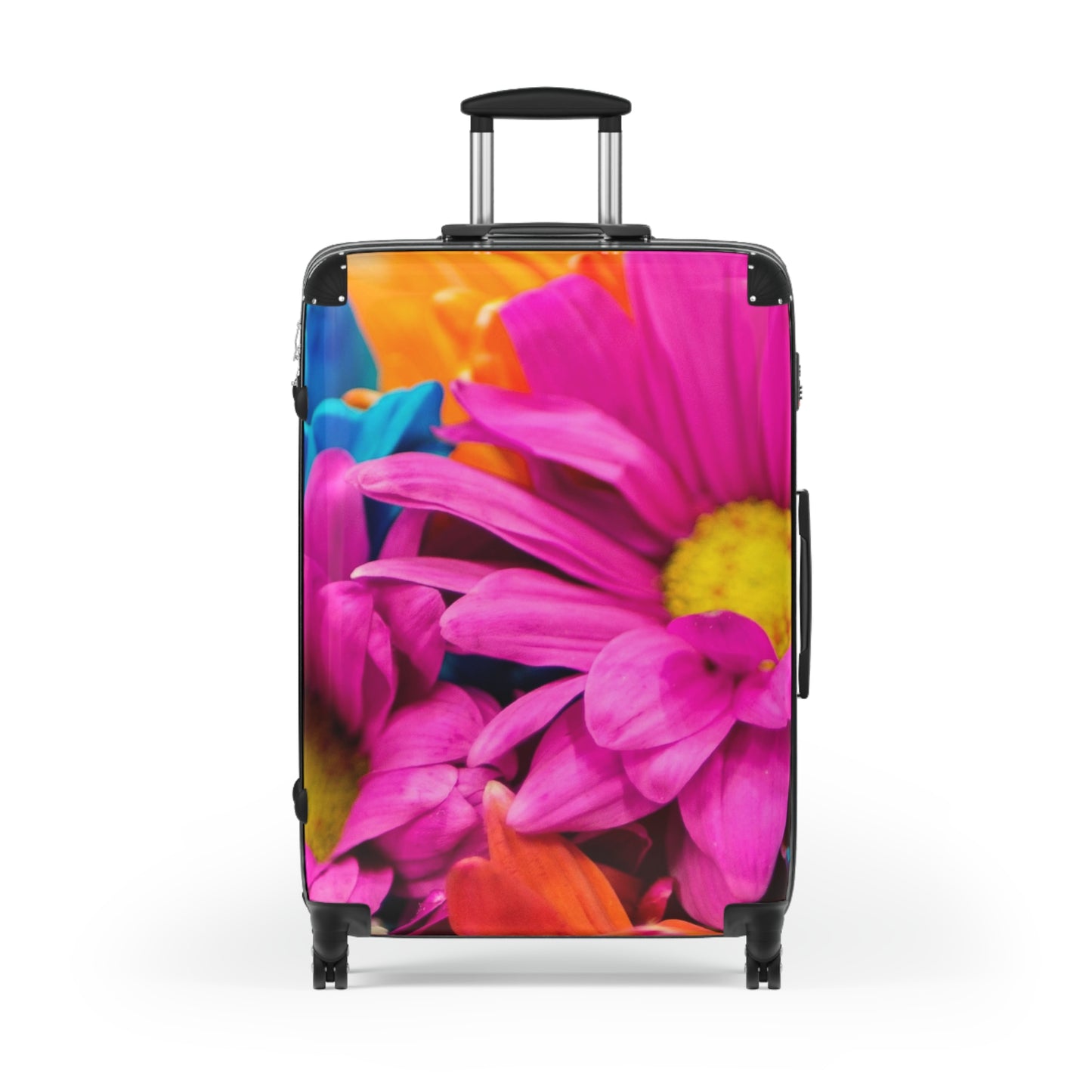 Nature Flowers Floral Dahlia Colorful Boom Art Carry-On Suitcase - Stylish Luggage for Travelers