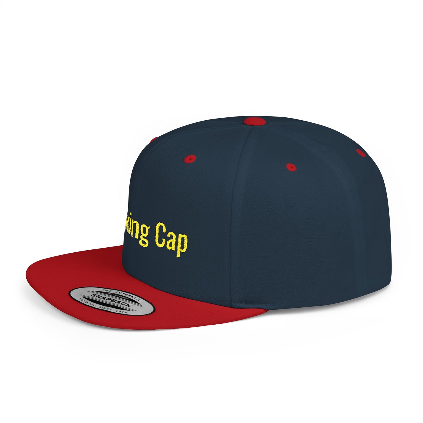 Text Thinking Cap Flat Bill Snapback – Lightweight, Custom Fit, Premium Quality