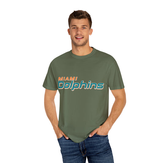 Miami Dolphins Garment-Dyed T-Shirt – Premium Cotton Tee for Customization