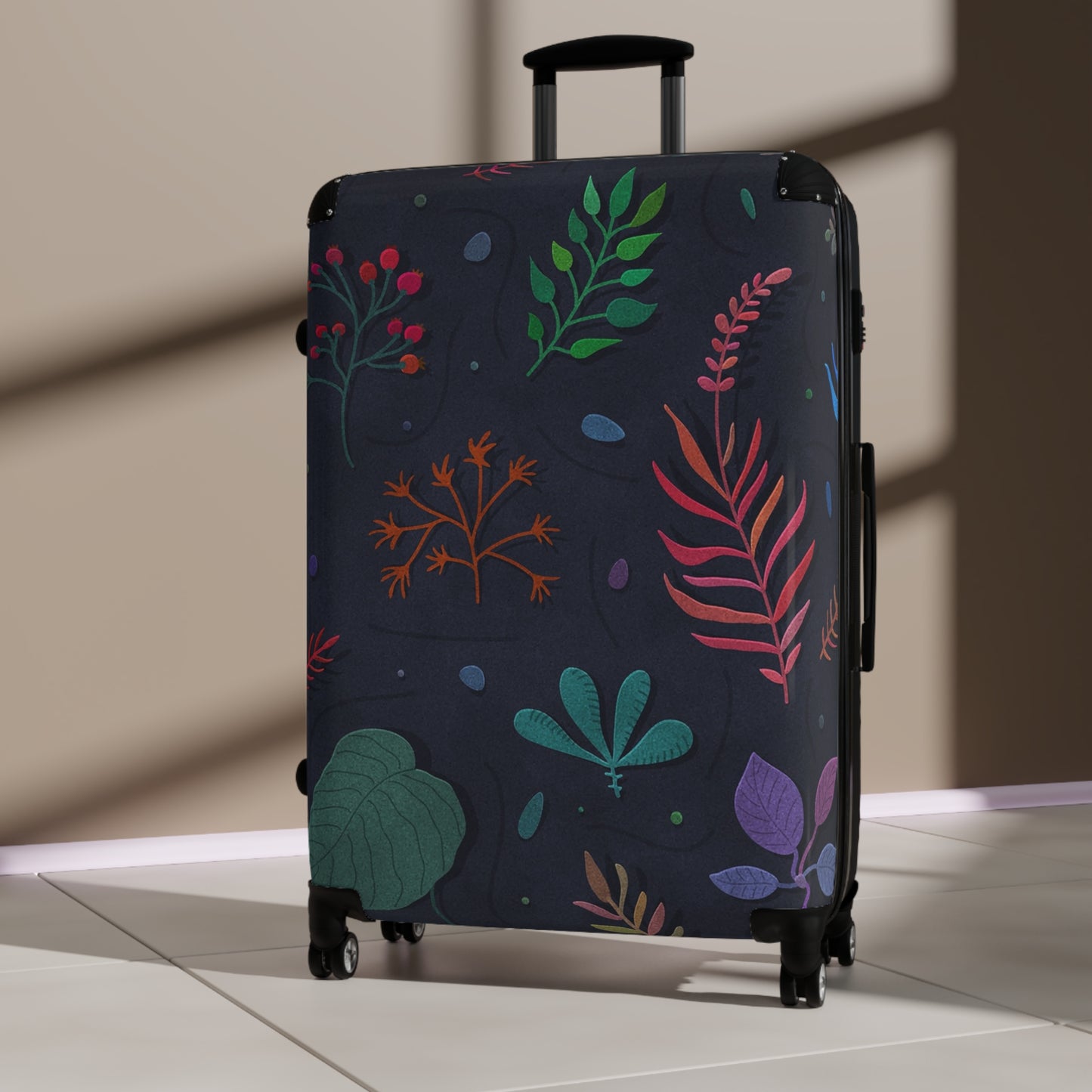 Nature Flowers Floral Botanical Art Carry-On Suitcase - Stylish Luggage for Travelers