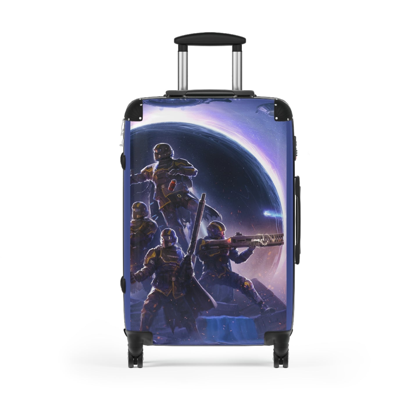 Video Games Helldivers 2 Omens Of Tyranny Carry-On Suitcase - Stylish Luggage for Travelers
