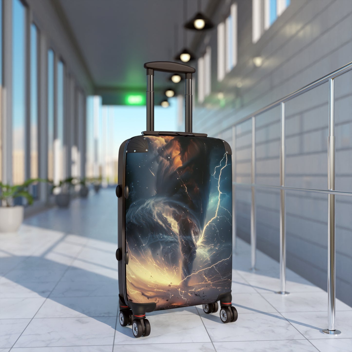 Nature Tornado Dramatic Art Carry-On Suitcase - Stylish Luggage for Travelers