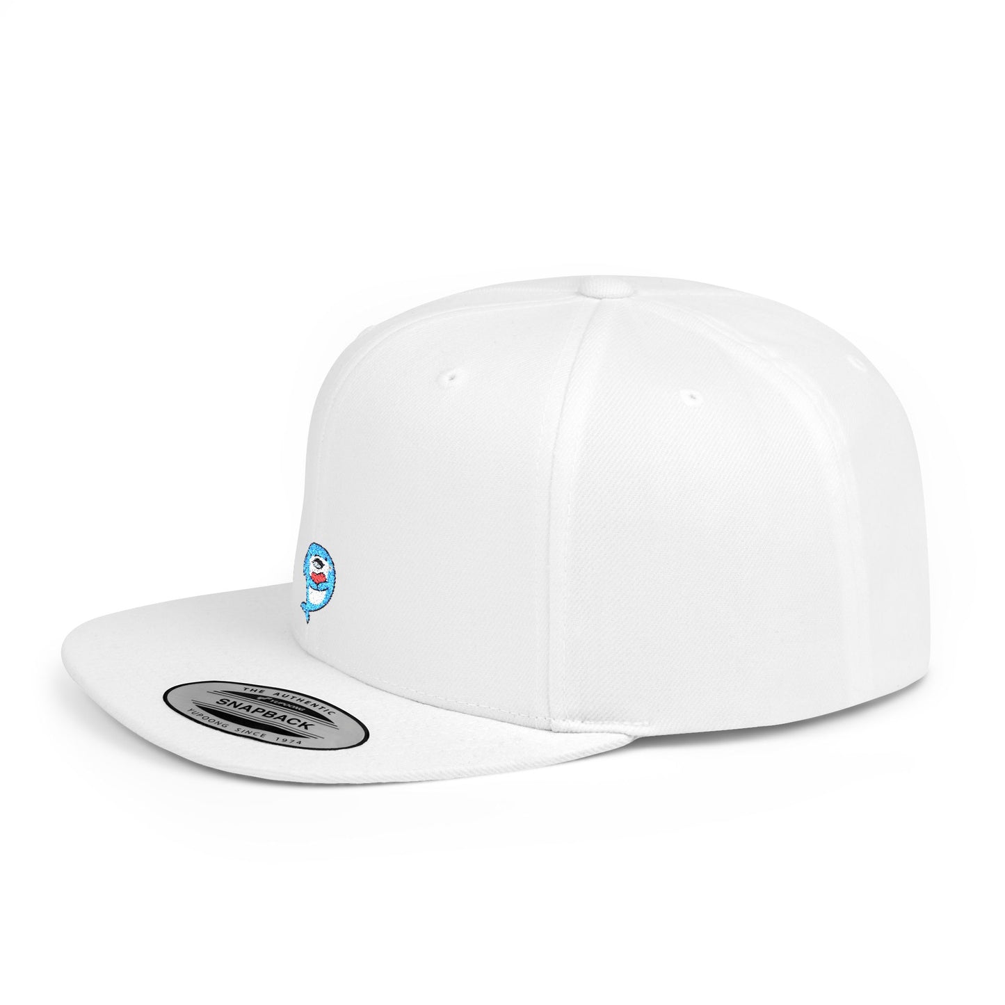 Icons Embroidered Dolphin Flat Bill Snapback – Lightweight, Custom Fit, Premium Quality