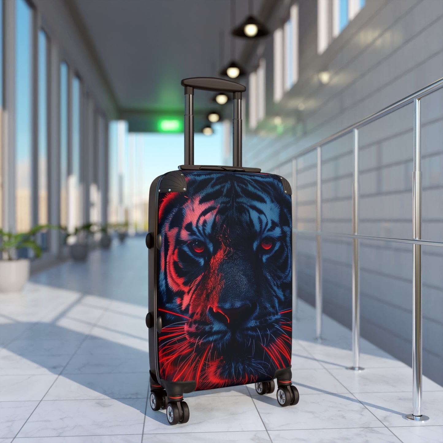 Animals Tiger Red Aesthetic Carry-On Suitcase - Stylish Luggage for Travelers