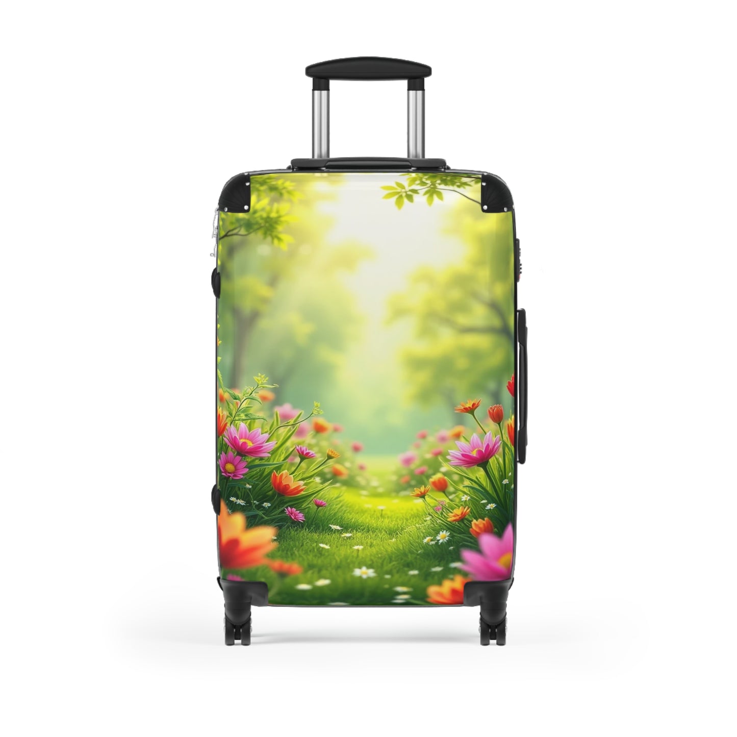 Nature Flowers Floral Field Art Carry-On Suitcase - Stylish Luggage for Travelers