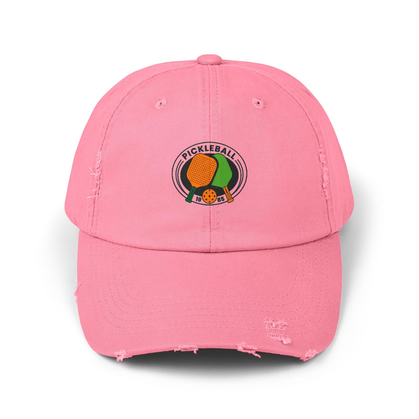 Pickle Ball 1985 Vintage Distressed Dad Hat Unisex Adjustable Cotton Twill Baseball Cap for Casual Everyday Wear