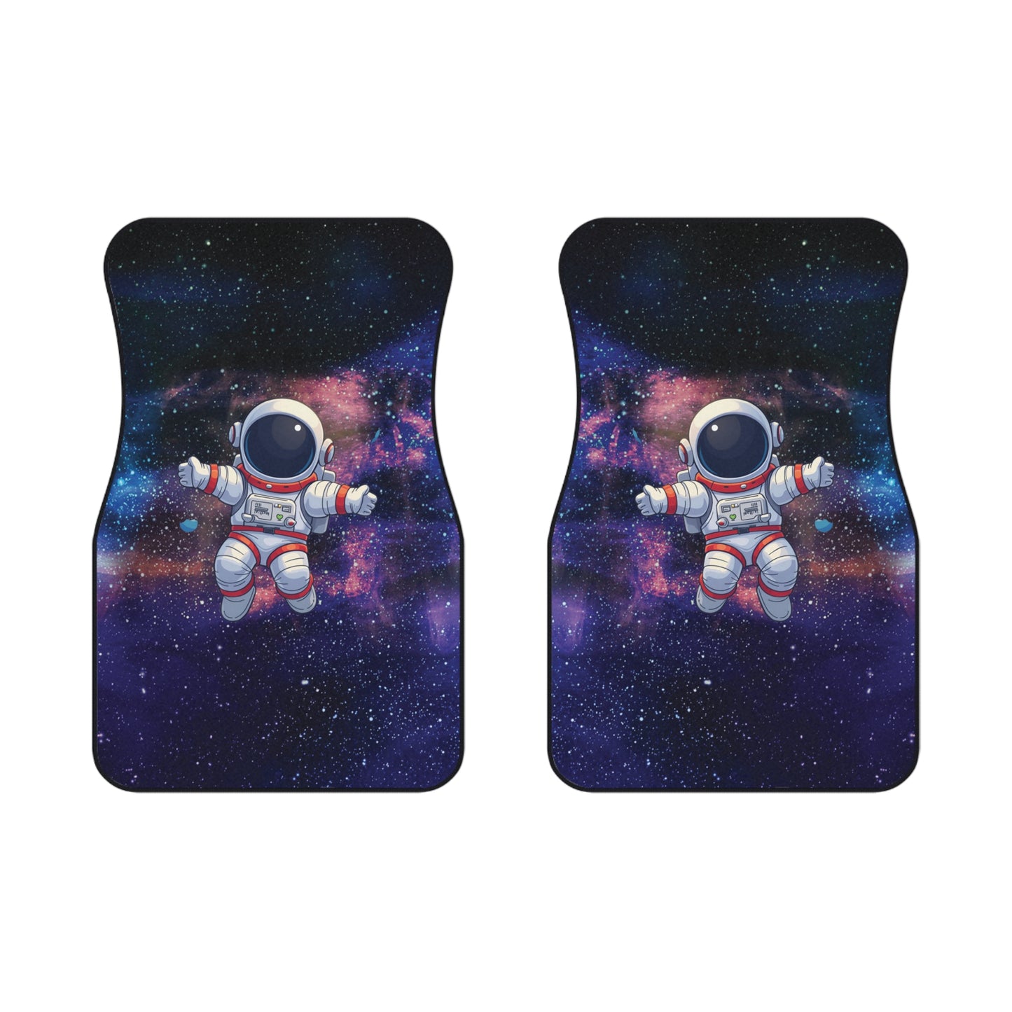 Space AstronautCar Floor Mats – 2-Piece Front Set, Durable & Stylish, Universal Fit
