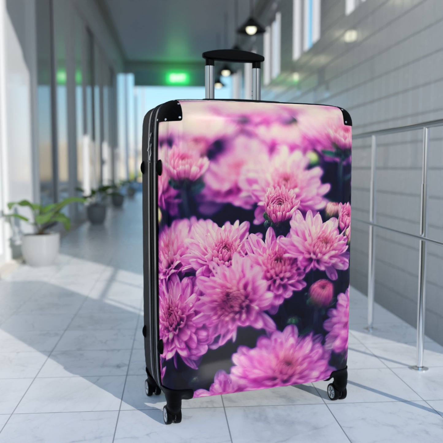 Nature Flowers Floral Chrysanthemum Art Carry-On Suitcase - Stylish Luggage for Travelers