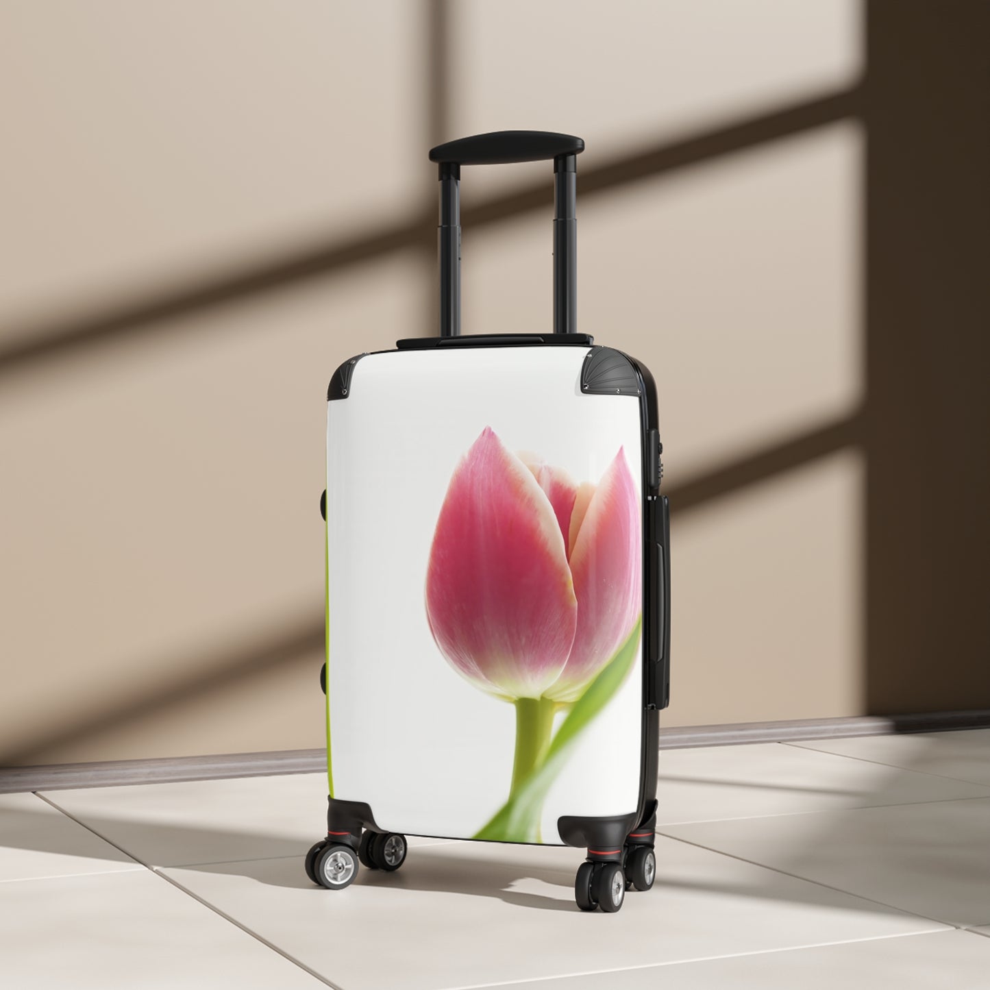 Nature Flowers Floral Small Tulip Art Carry-On Suitcase - Stylish Luggage for Travelers