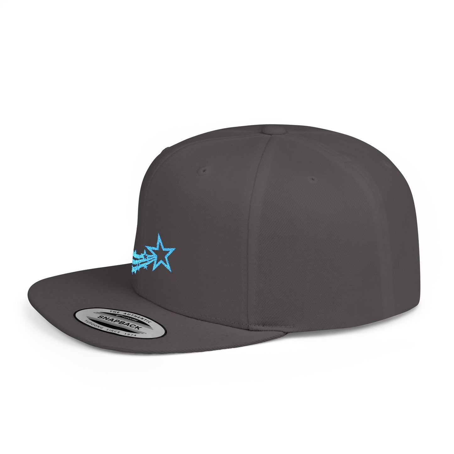 Icons Embroidered Star Comet Flat Bill Snapback – Lightweight, Custom Fit, Premium Quality