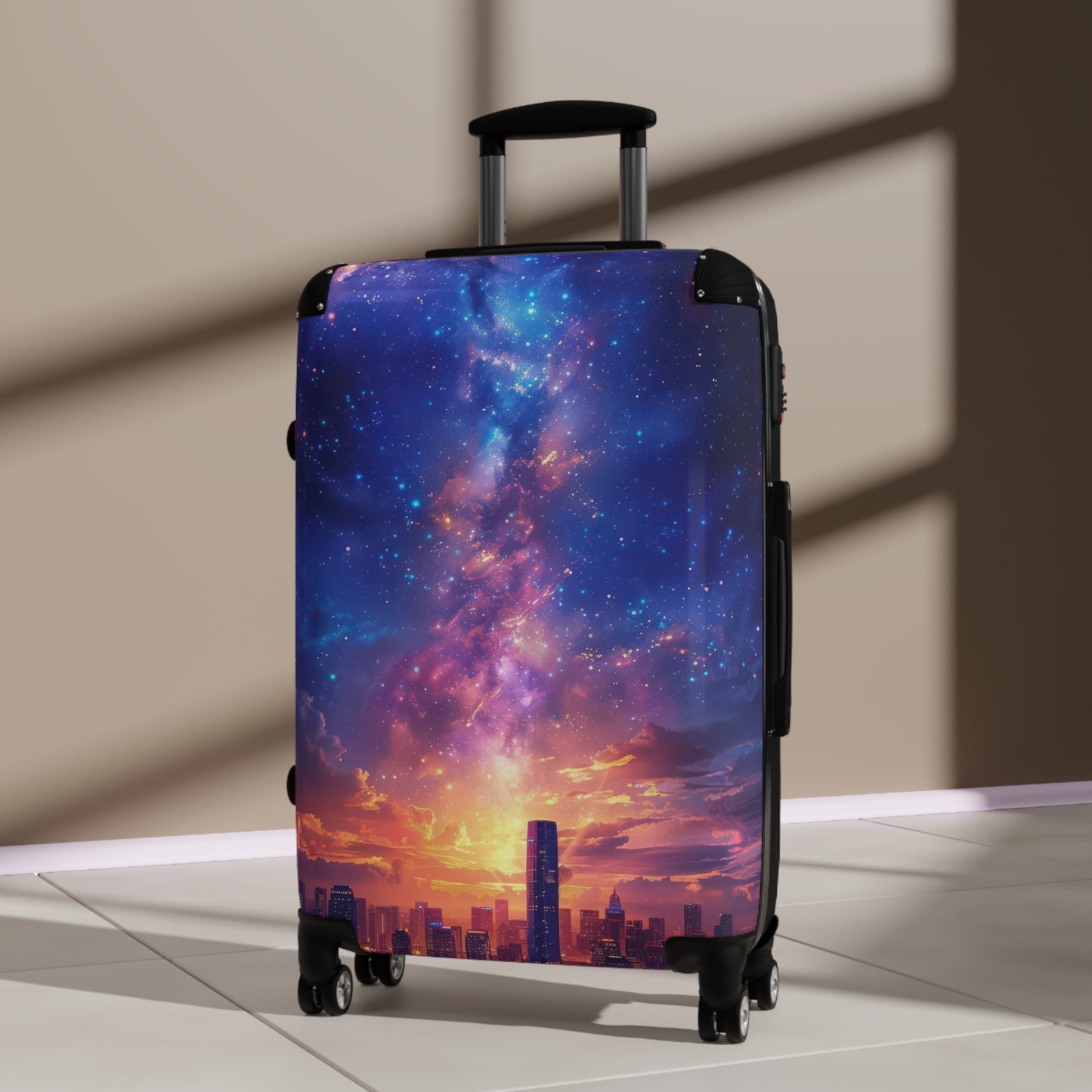 Nature Vibrant Cosmic Art Carry-On Suitcase - Stylish Luggage for Travelers