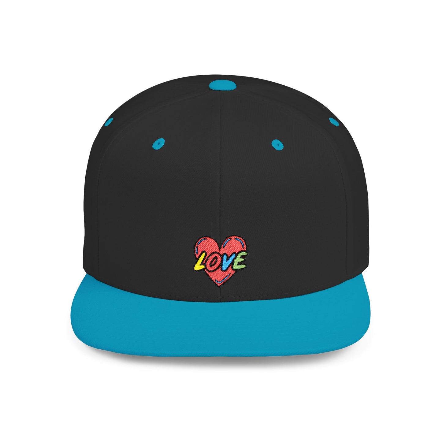 Icons Embroidered Love 2 Flat Bill Snapback – Lightweight, Custom Fit, Premium Quality